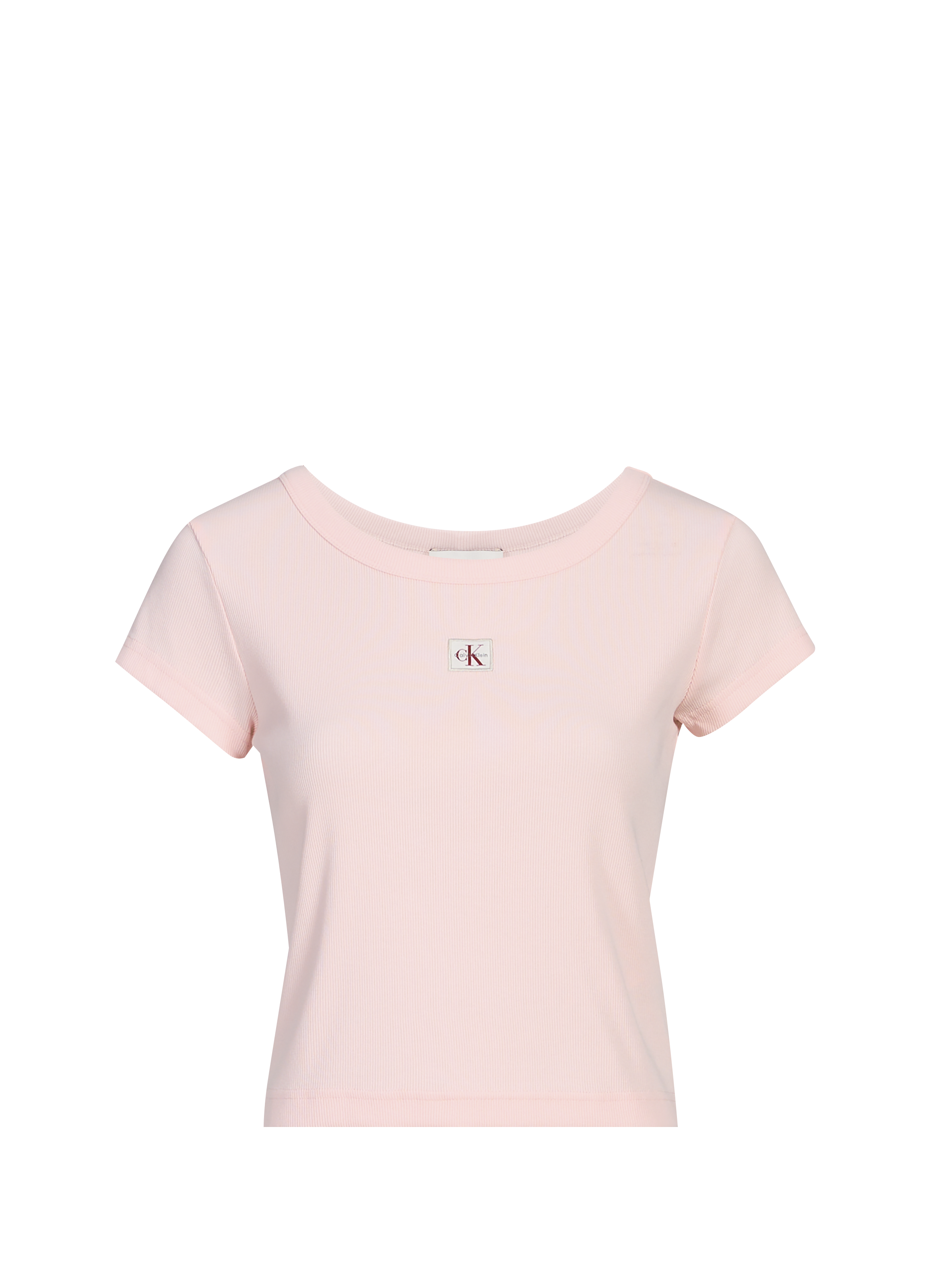 T-shirt court en coton mélangé CALVIN KLEIN Rose