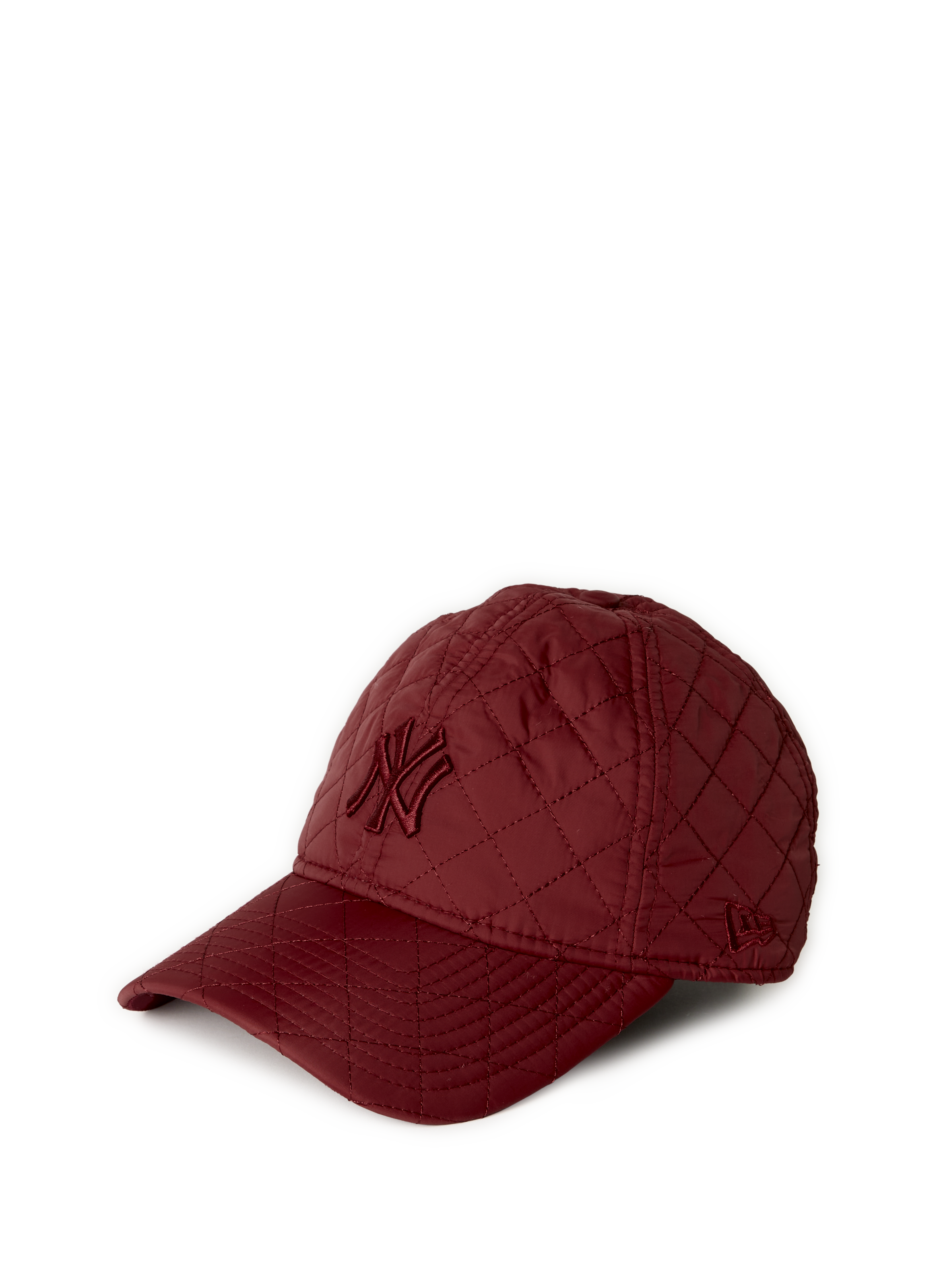 NEW ERA Quilted cap with a curved visor Red