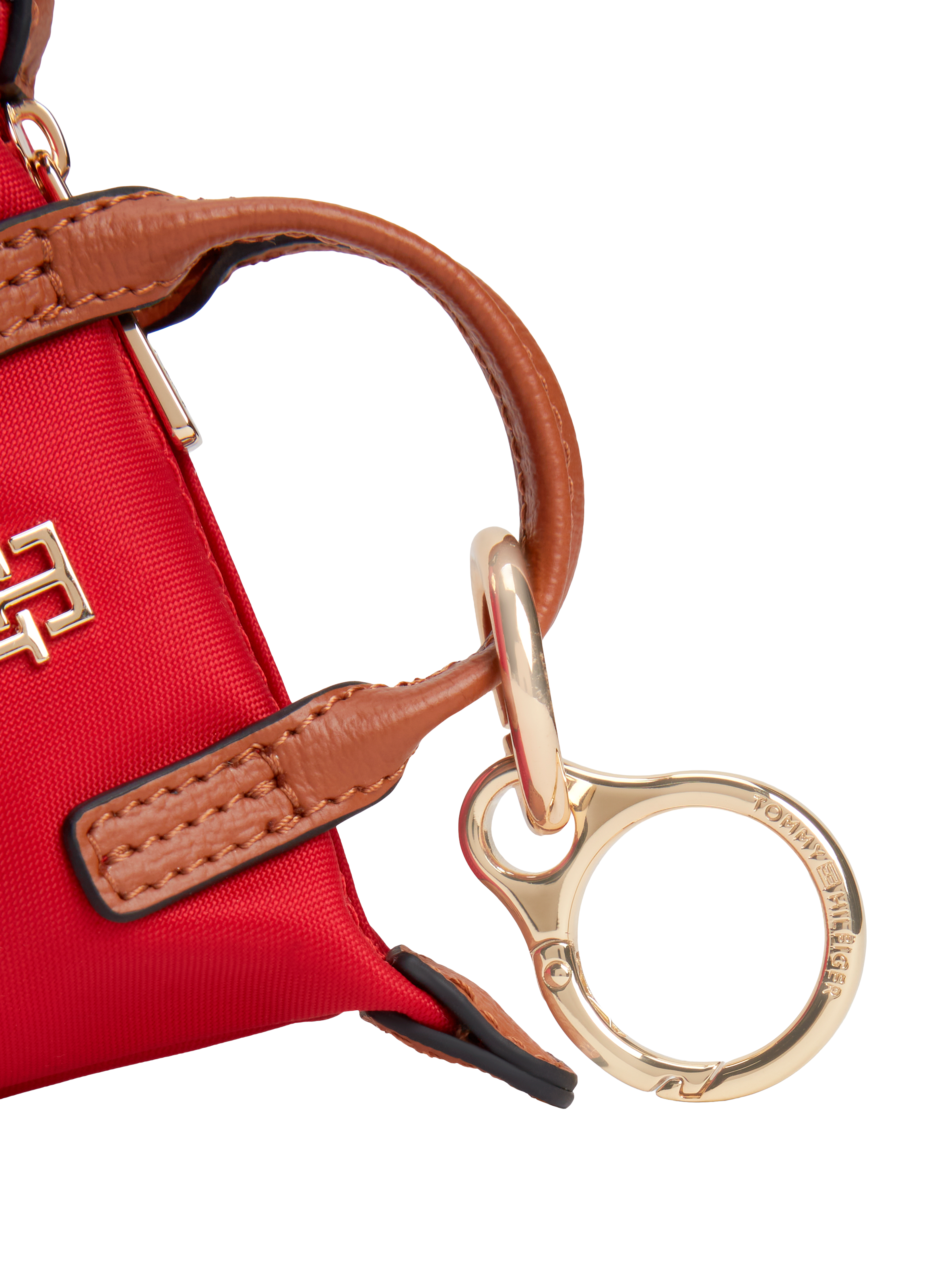 Mini logo keychain bag TOMMY HILFIGER Red