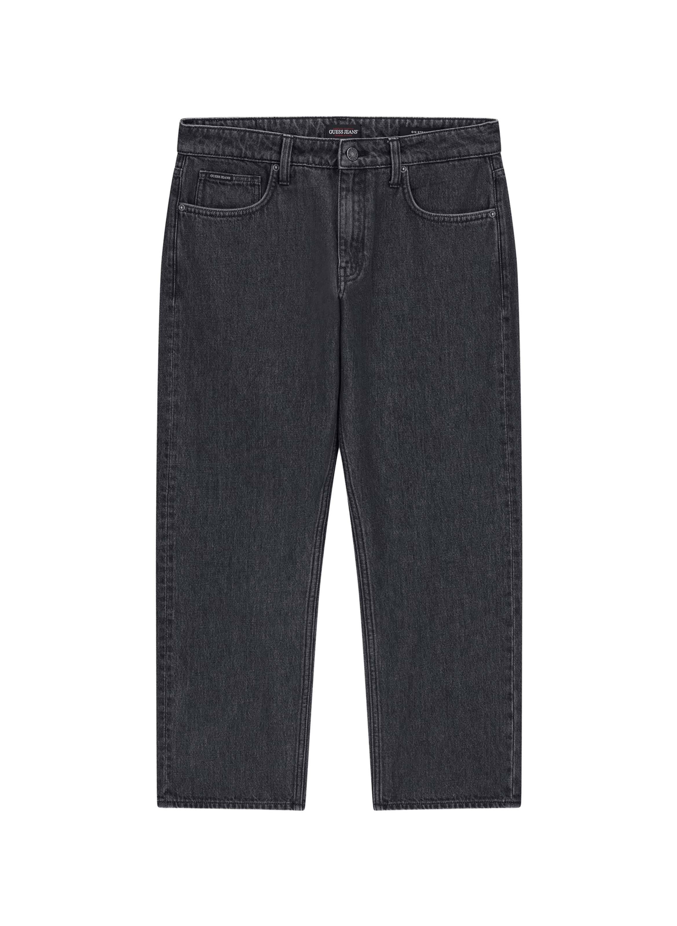 Jean droit en coton GUESS Noir