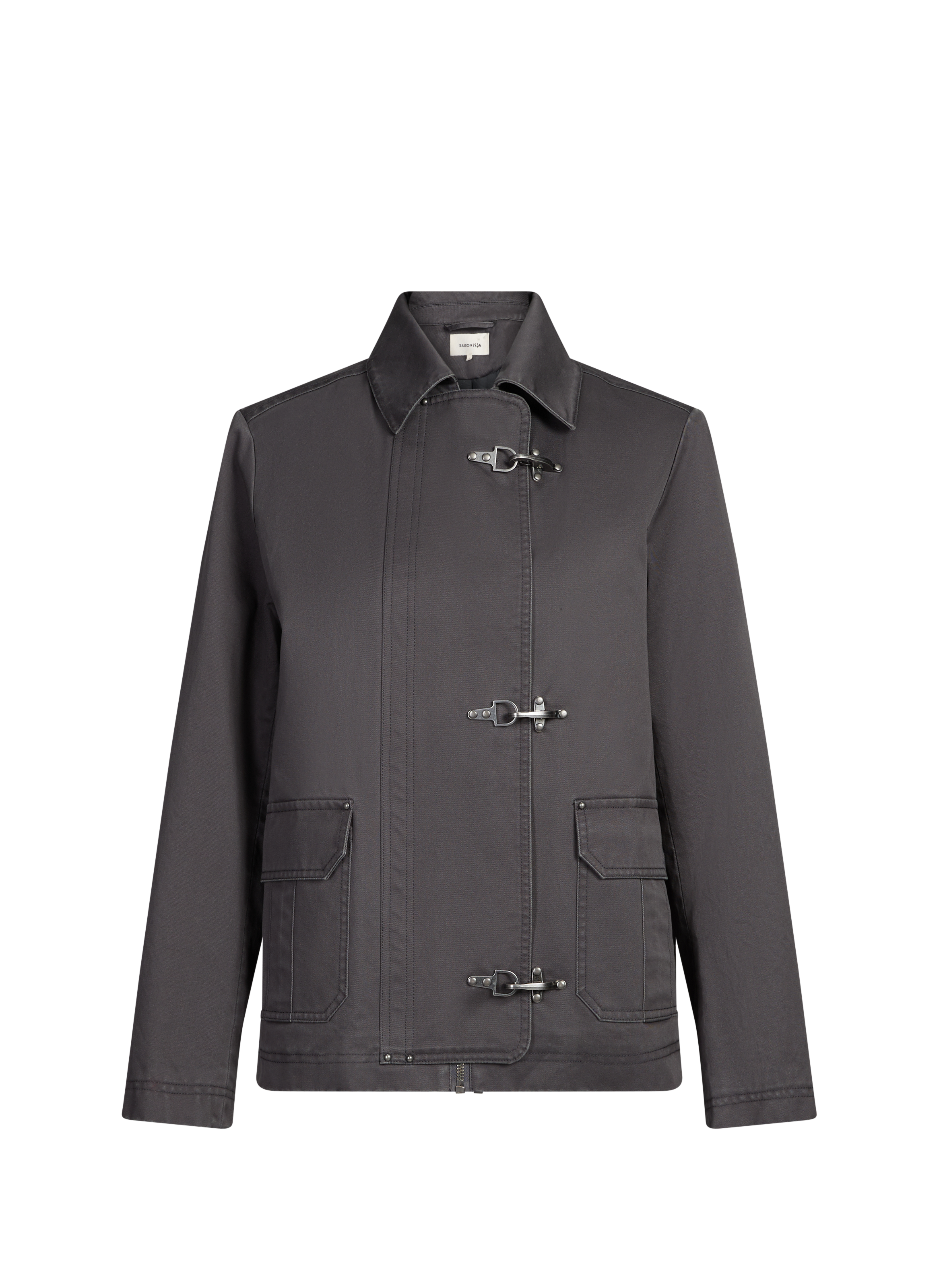 Lightweight cotton jacket SAISON 1865 Grey