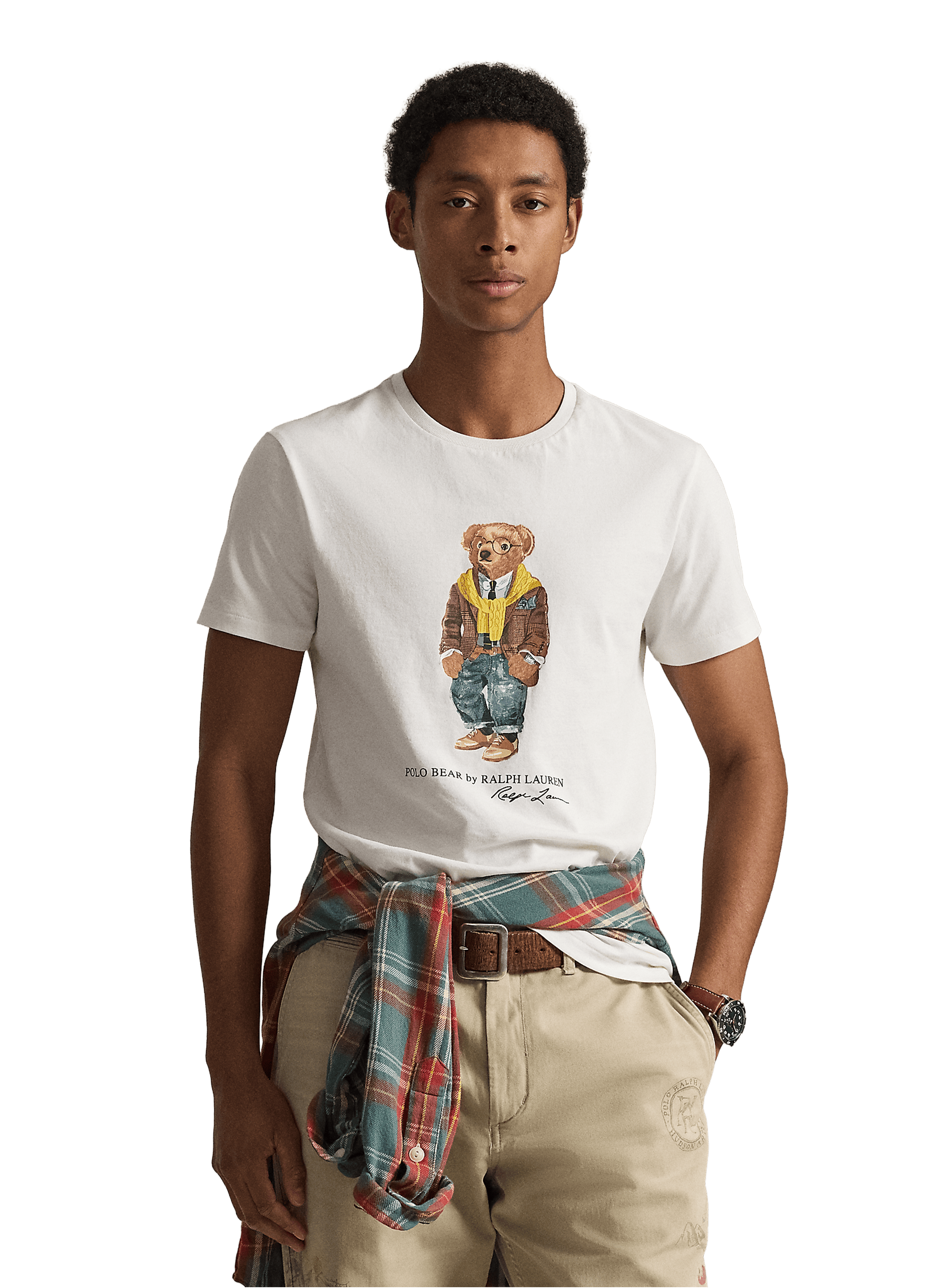 Tee shirt imprimé en coton POLO RALPH LAUREN Blanc