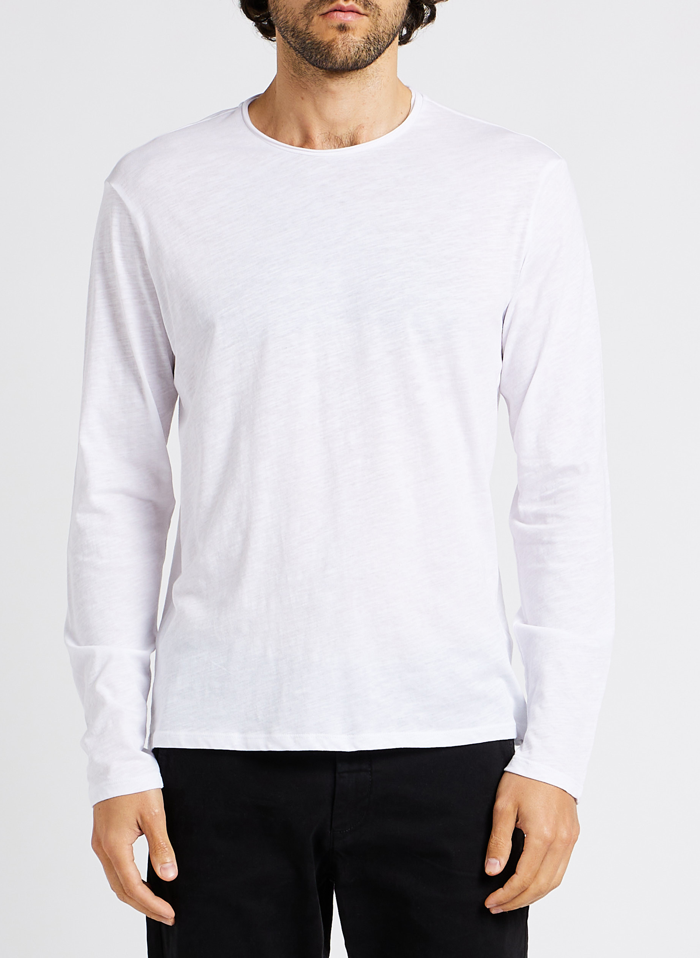 Tee-shirt col rond en coton IKKS Blanc