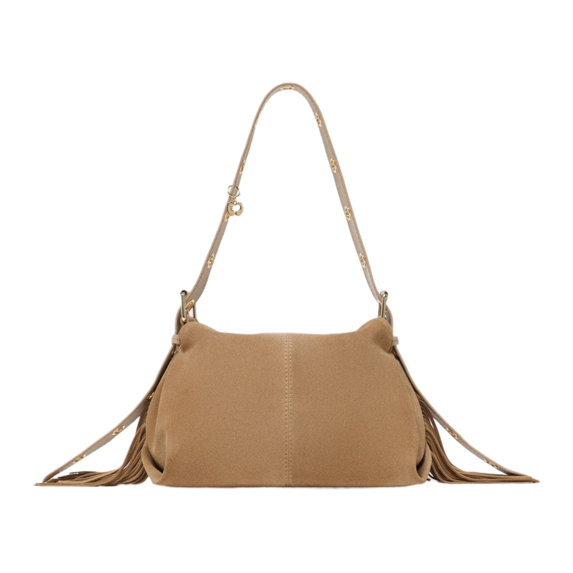 Sac bandoulière en cuir miss m MAJE Marron