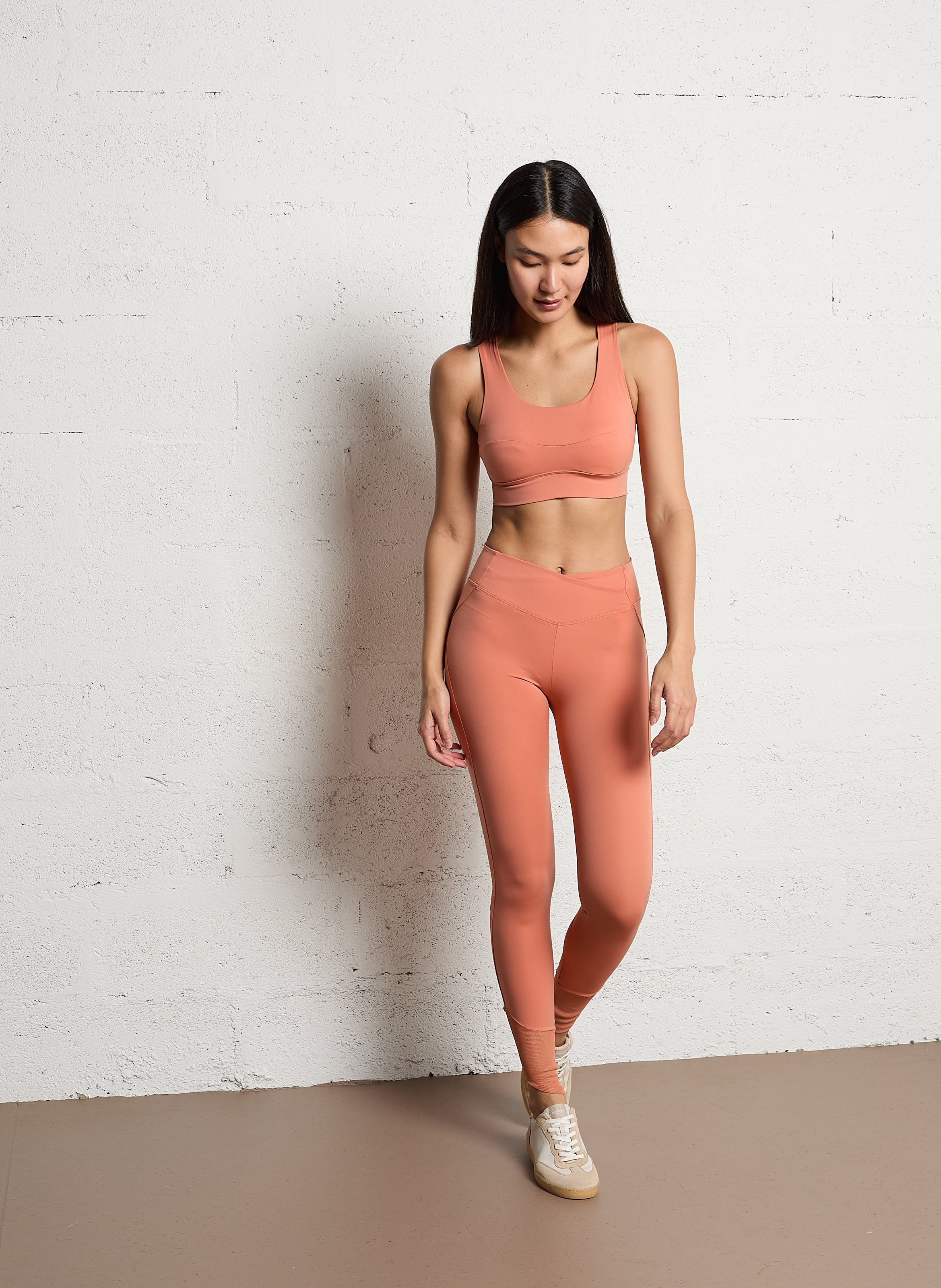 Brassière de sport col rond REPETTO Orange