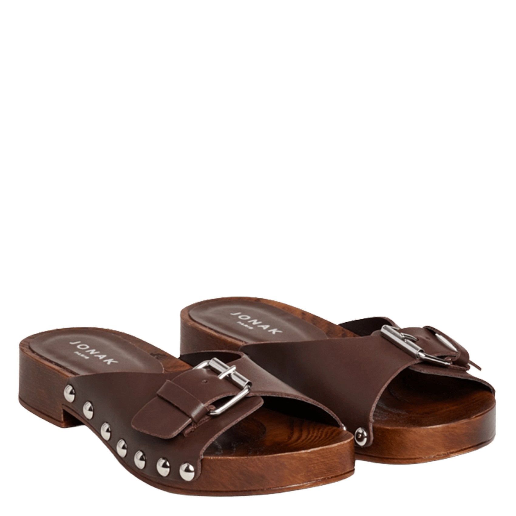 Mules en cuir enora JONAK Marron