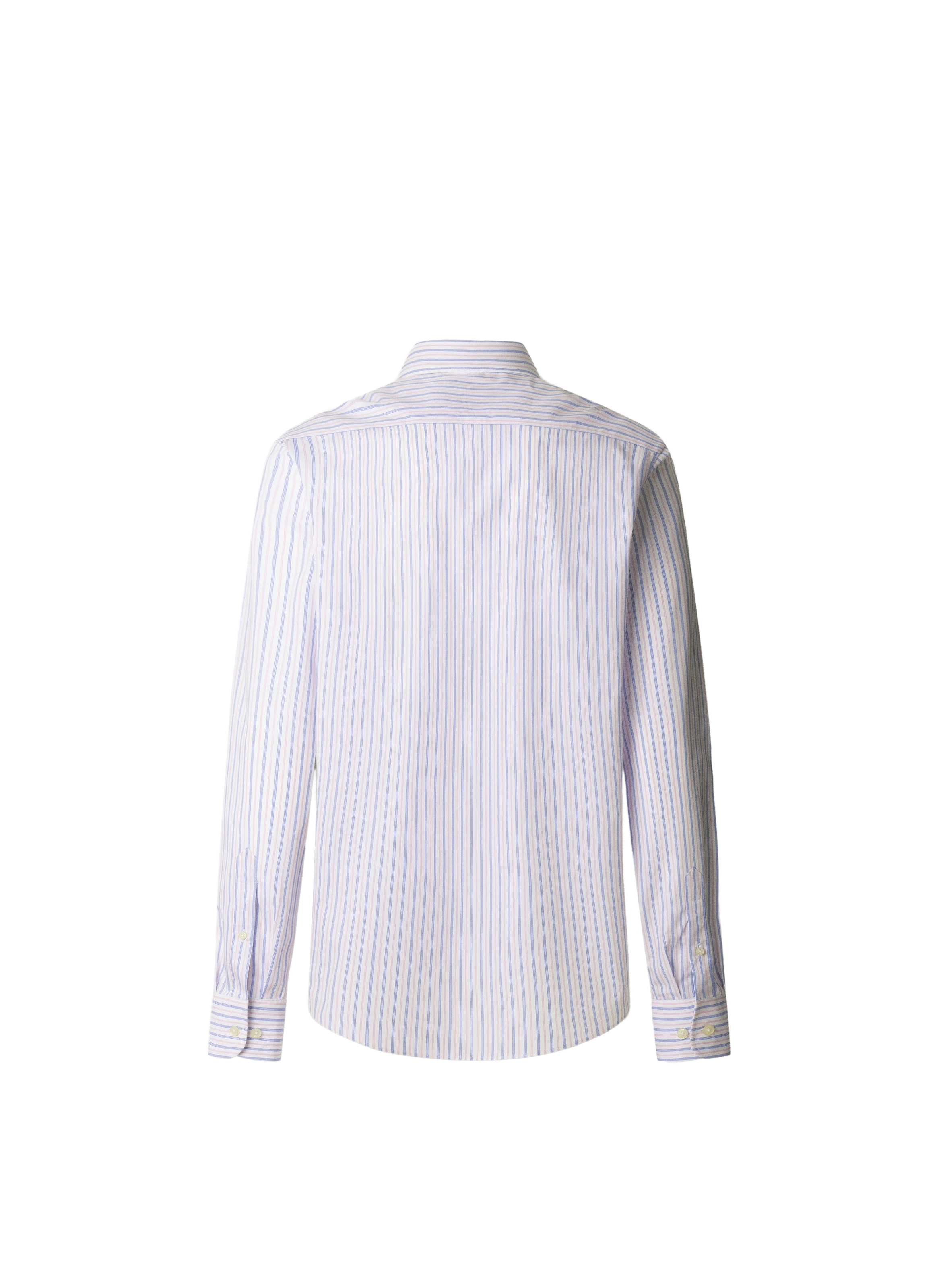 Straight striped cotton shirt HACKETT Pink