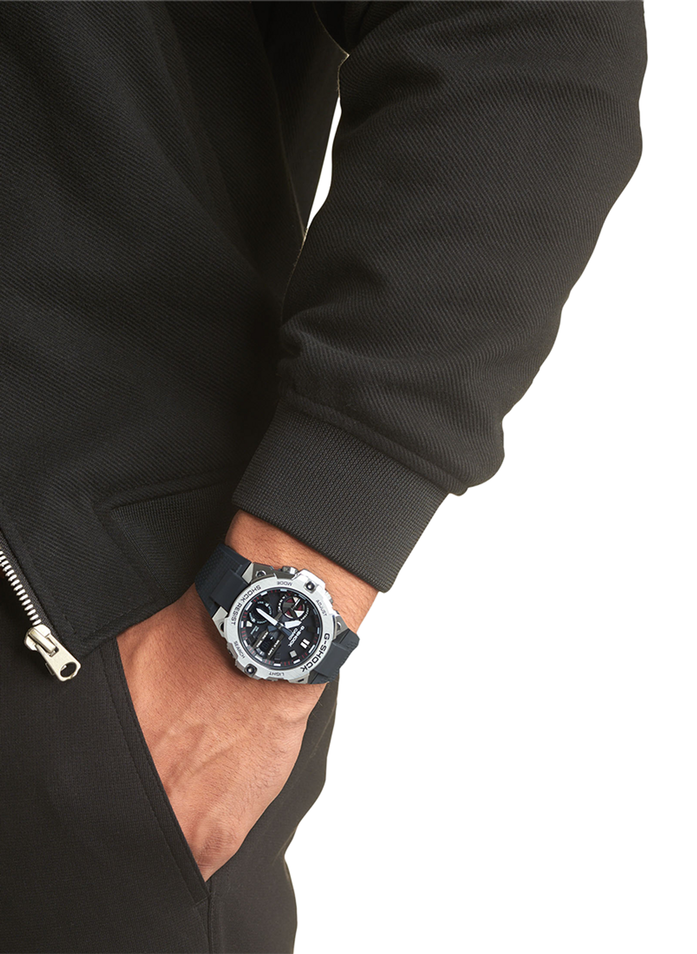 Montre connectée G-Steel Slim en résine G-SHOCK Noir