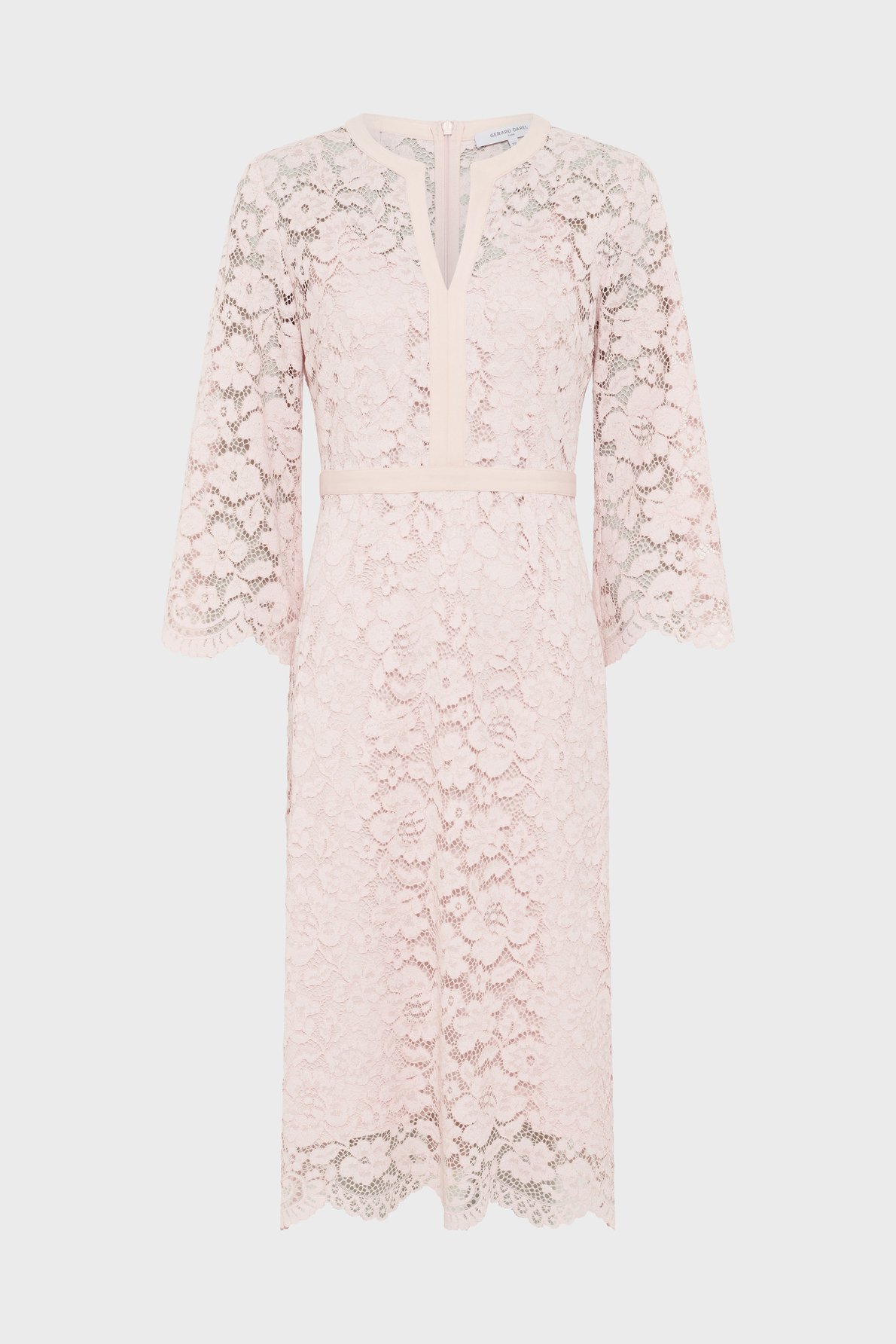 Robe mi-longue en dentelle - radia GERARD DAREL Rose