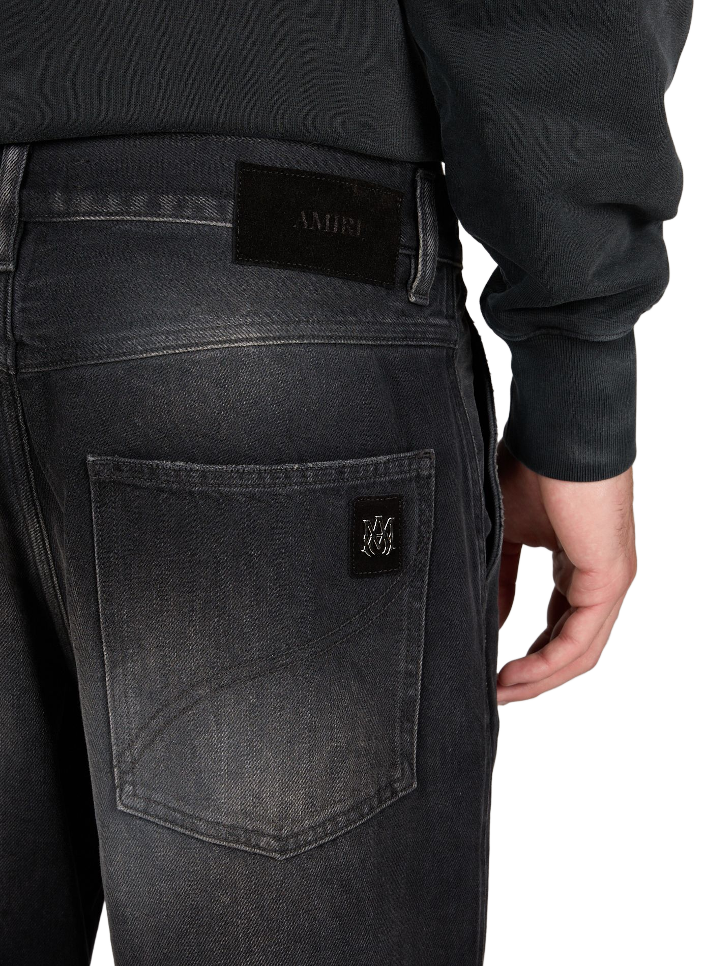 Flared cotton jeans  AMIRI Grey