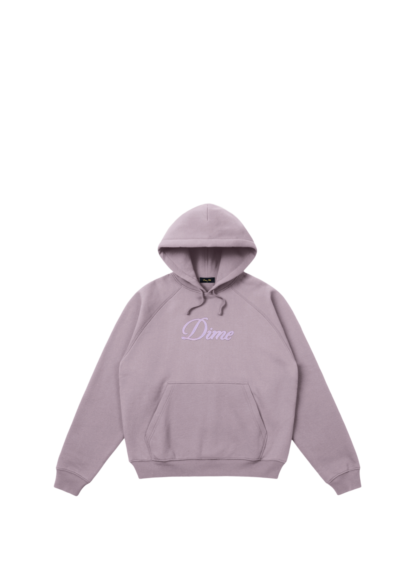 Hoodie à logo brodé en coton mélangé DIME Purple