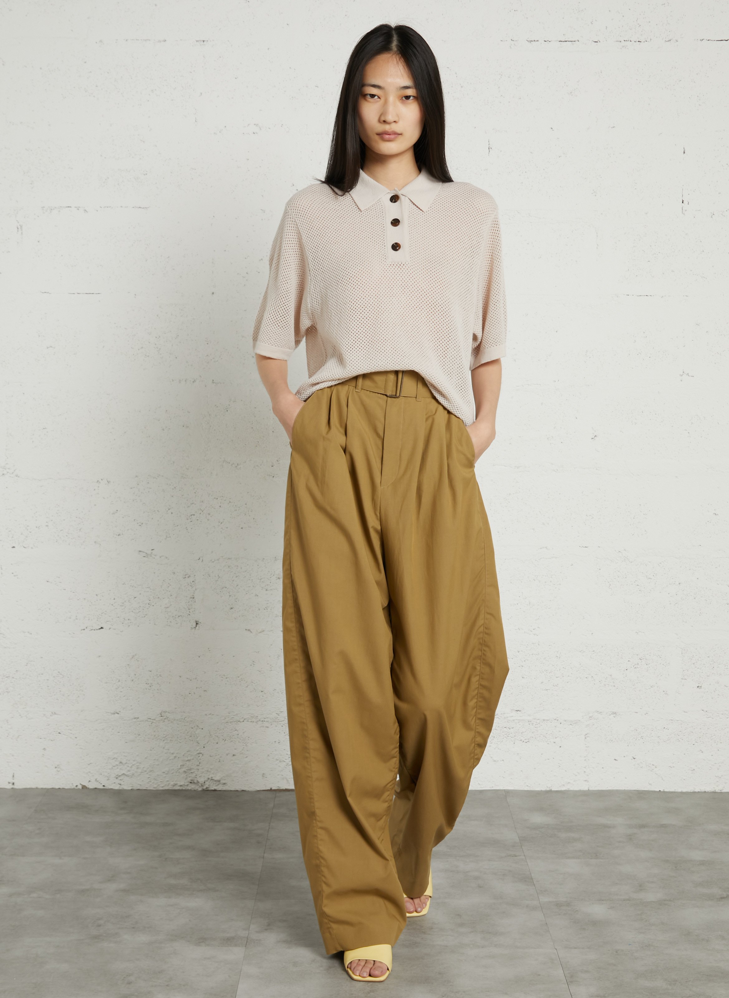 Polo en laine harvey SOEUR Blanc