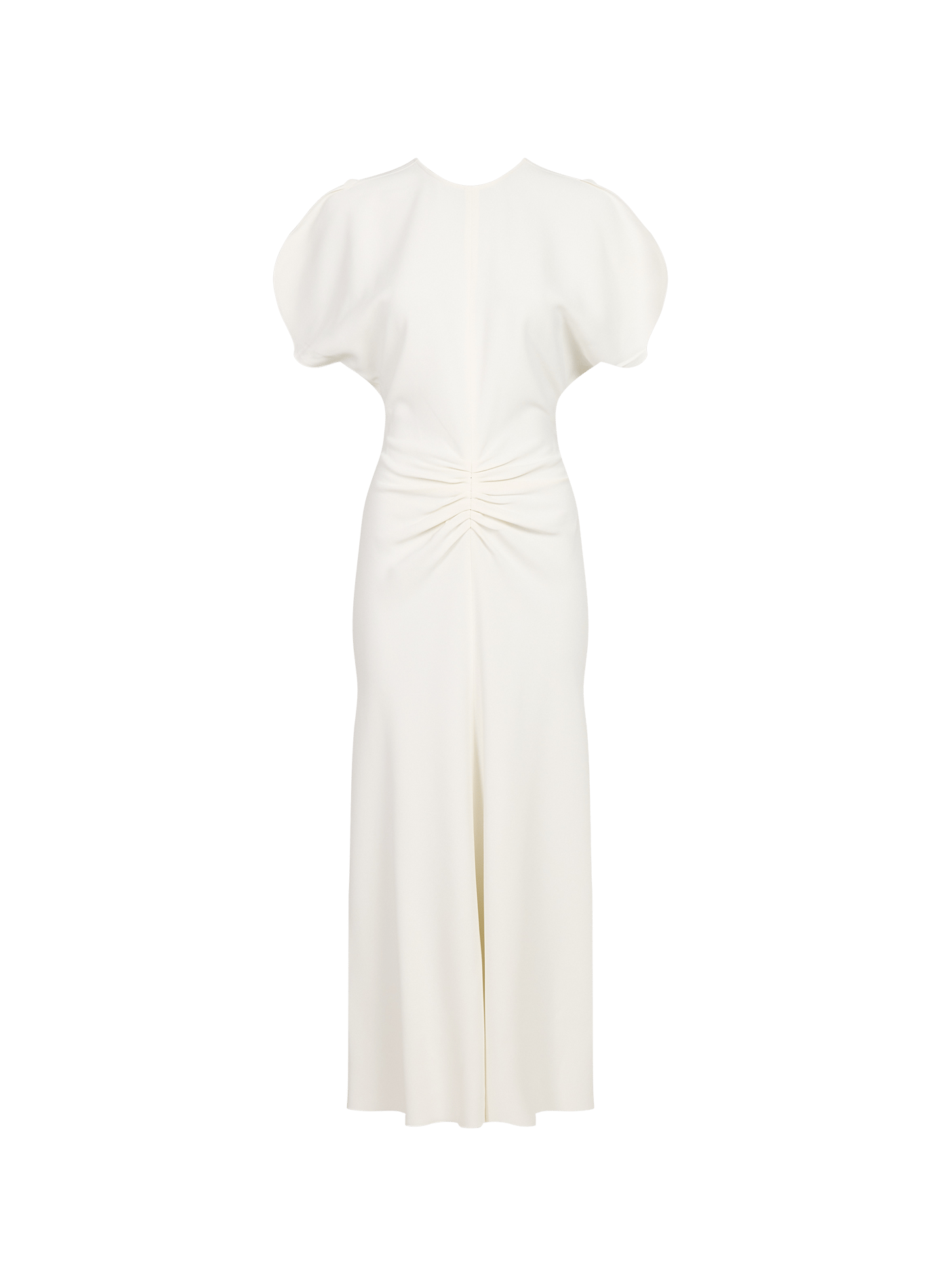 Long dress with round neck VICTORIA BECKHAM White