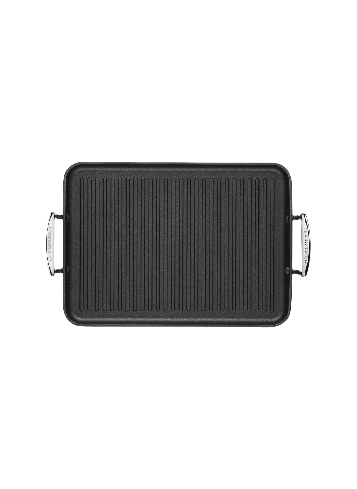 Rectangular Non-Stick Grill "Les Forgées" in Cast Iron LE CREUSET Black