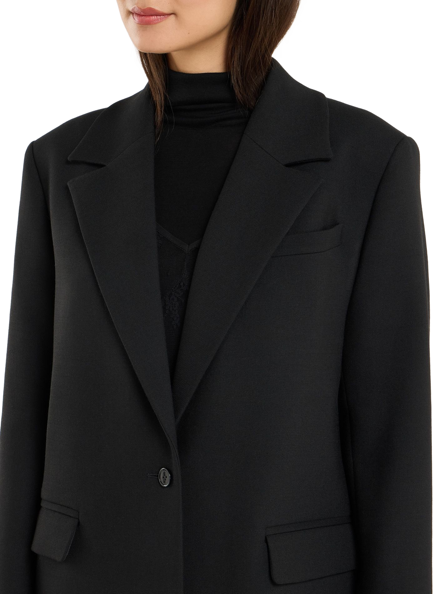 Manteau col tailleur SAISON 1865 Noir