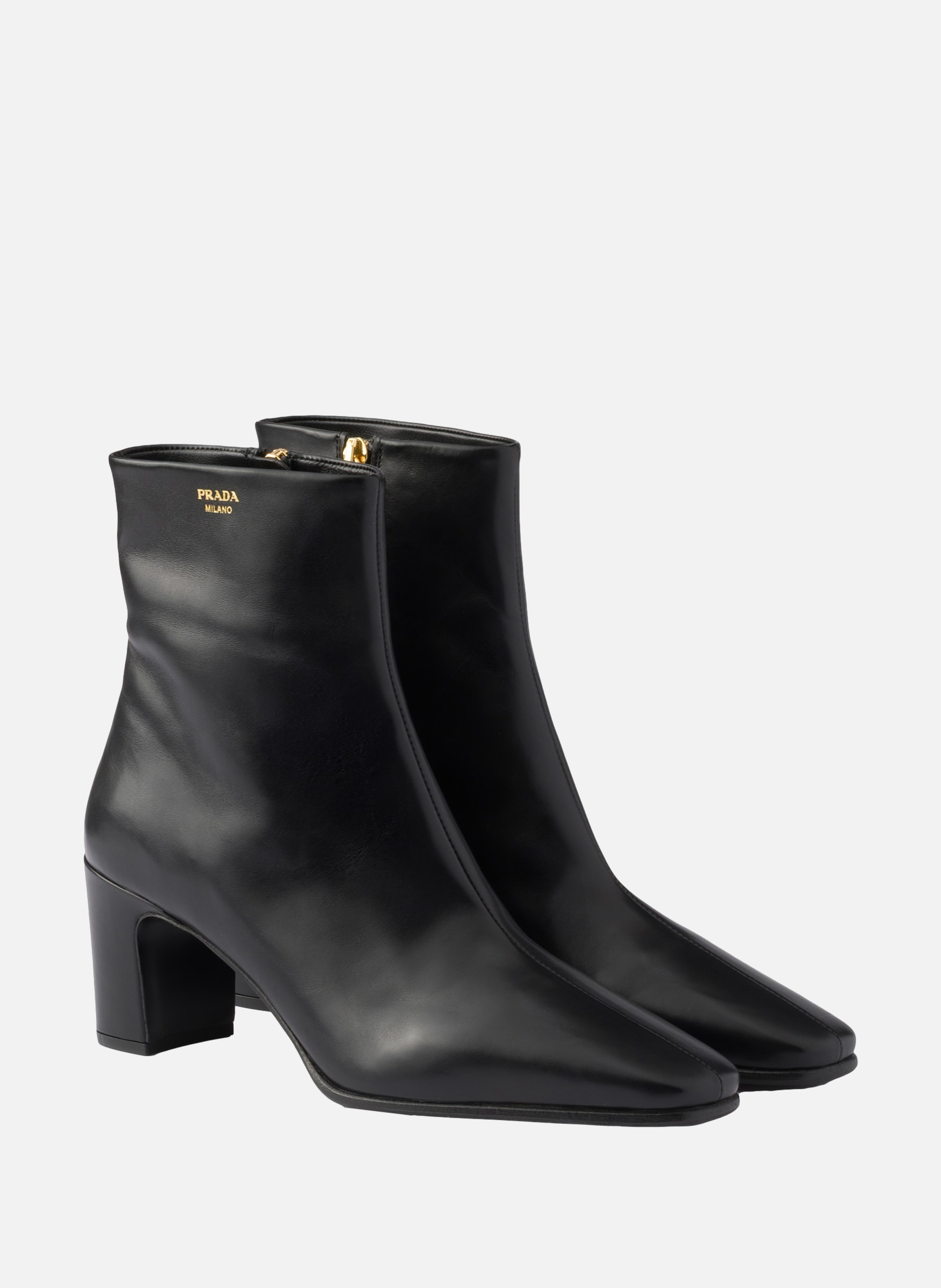Bottines en cuir PRADA Noir