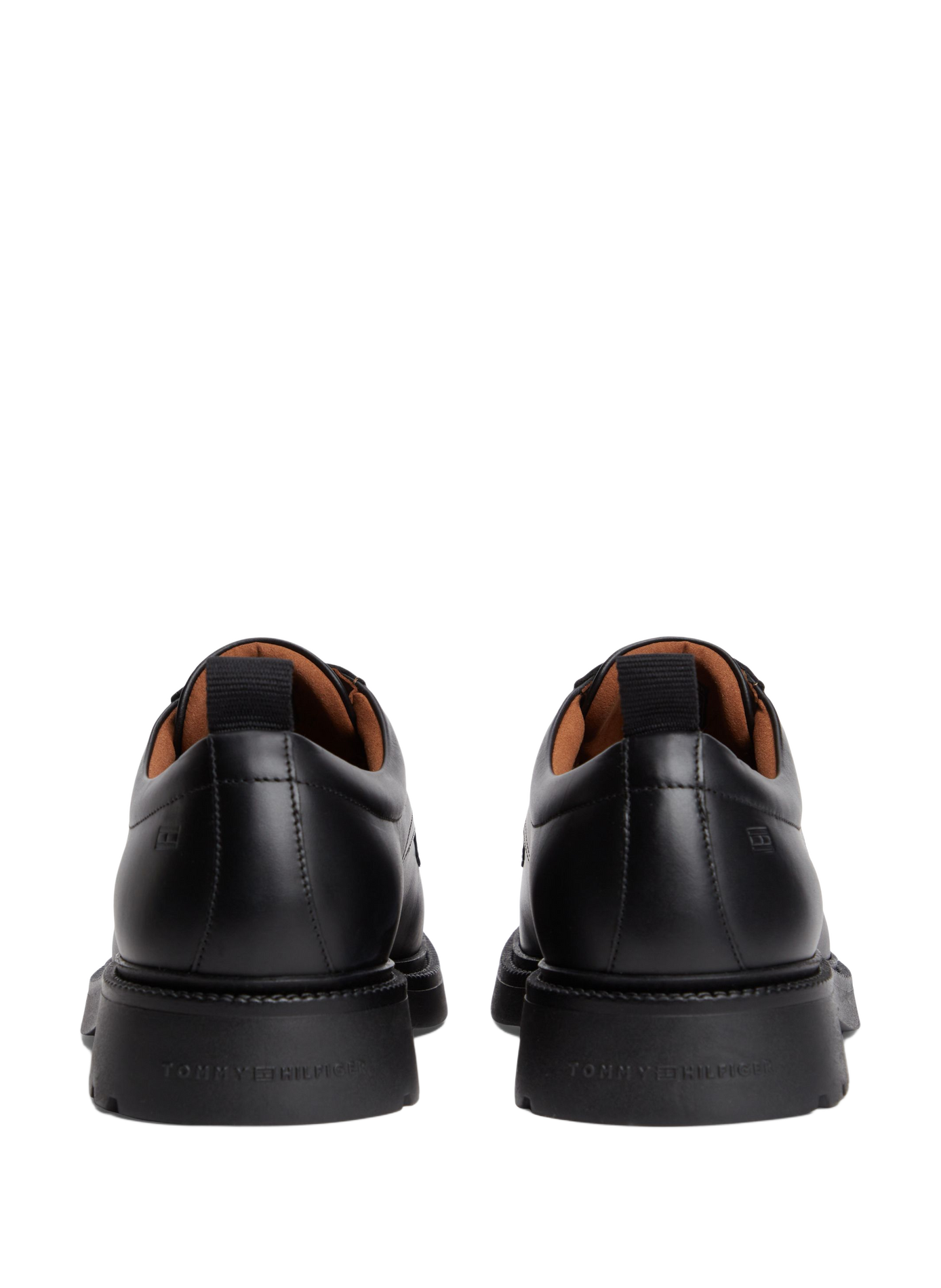 Rindsleder Derbys TOMMY HILFIGER Schwarz