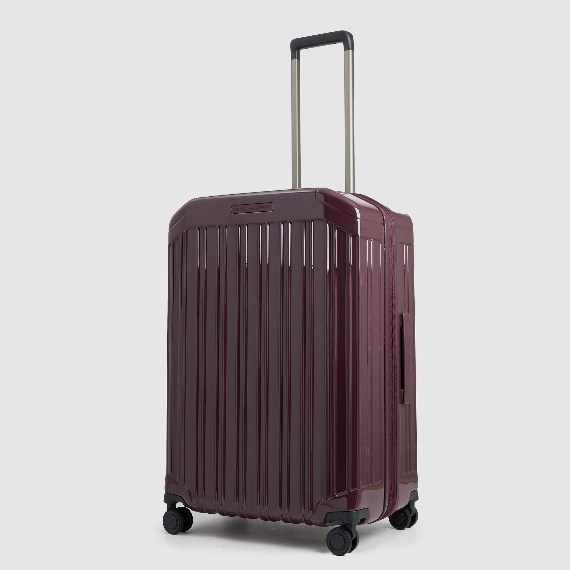 Middelgrote koffer met 4 uitbreidbare wielen PIQUADRO Rood
