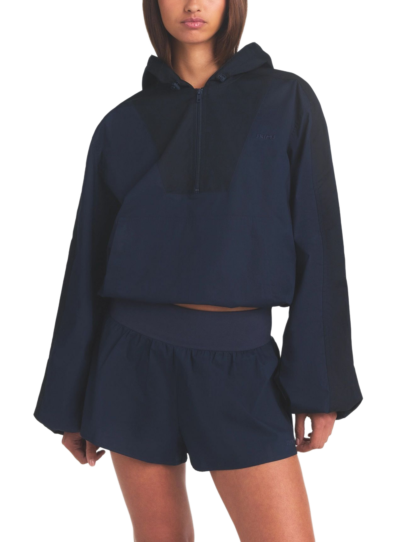 Sweat court en coton mélangé SKIMS Bleu