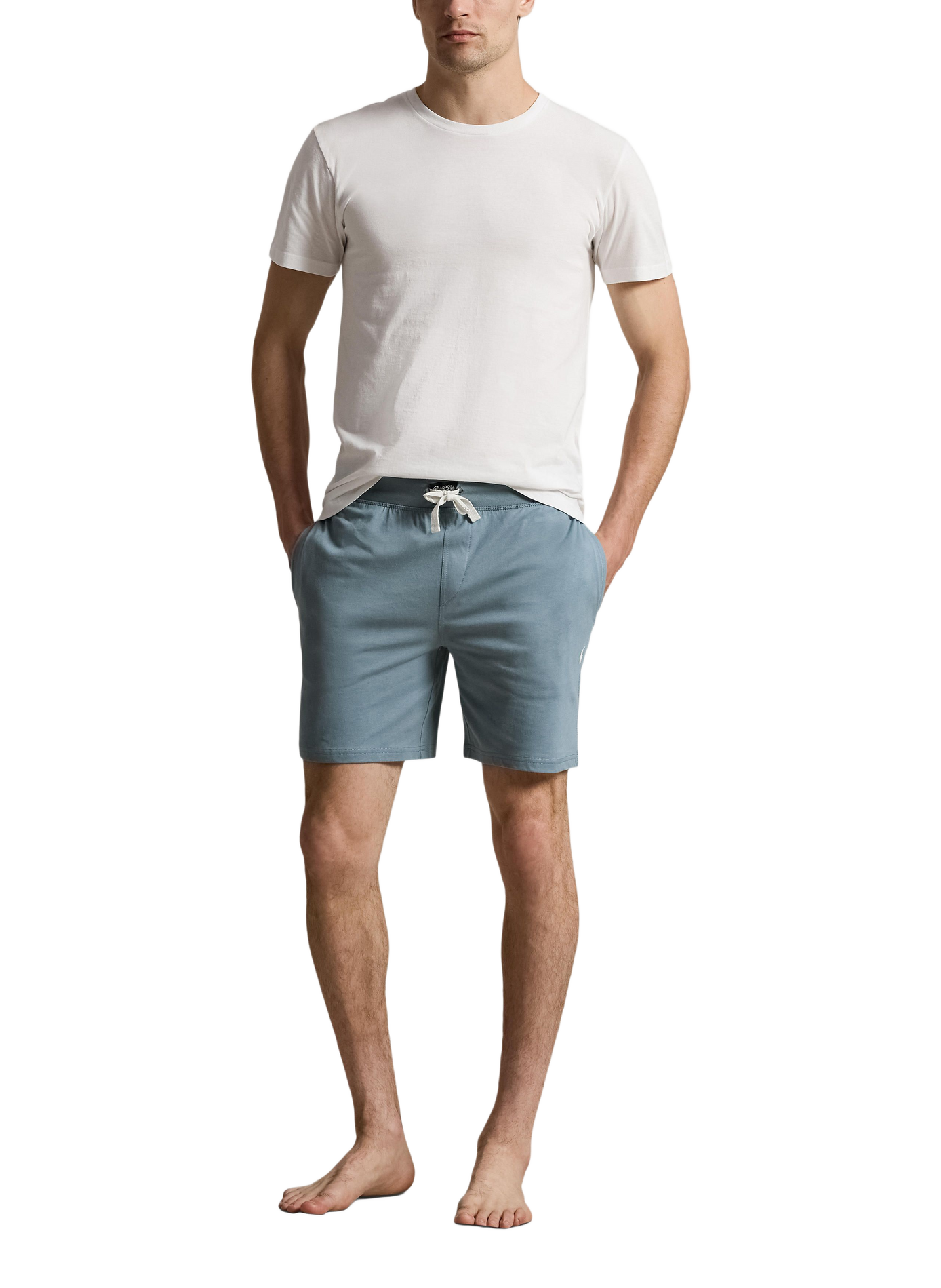 Short de nuit en coton POLO RALPH LAUREN Gris
