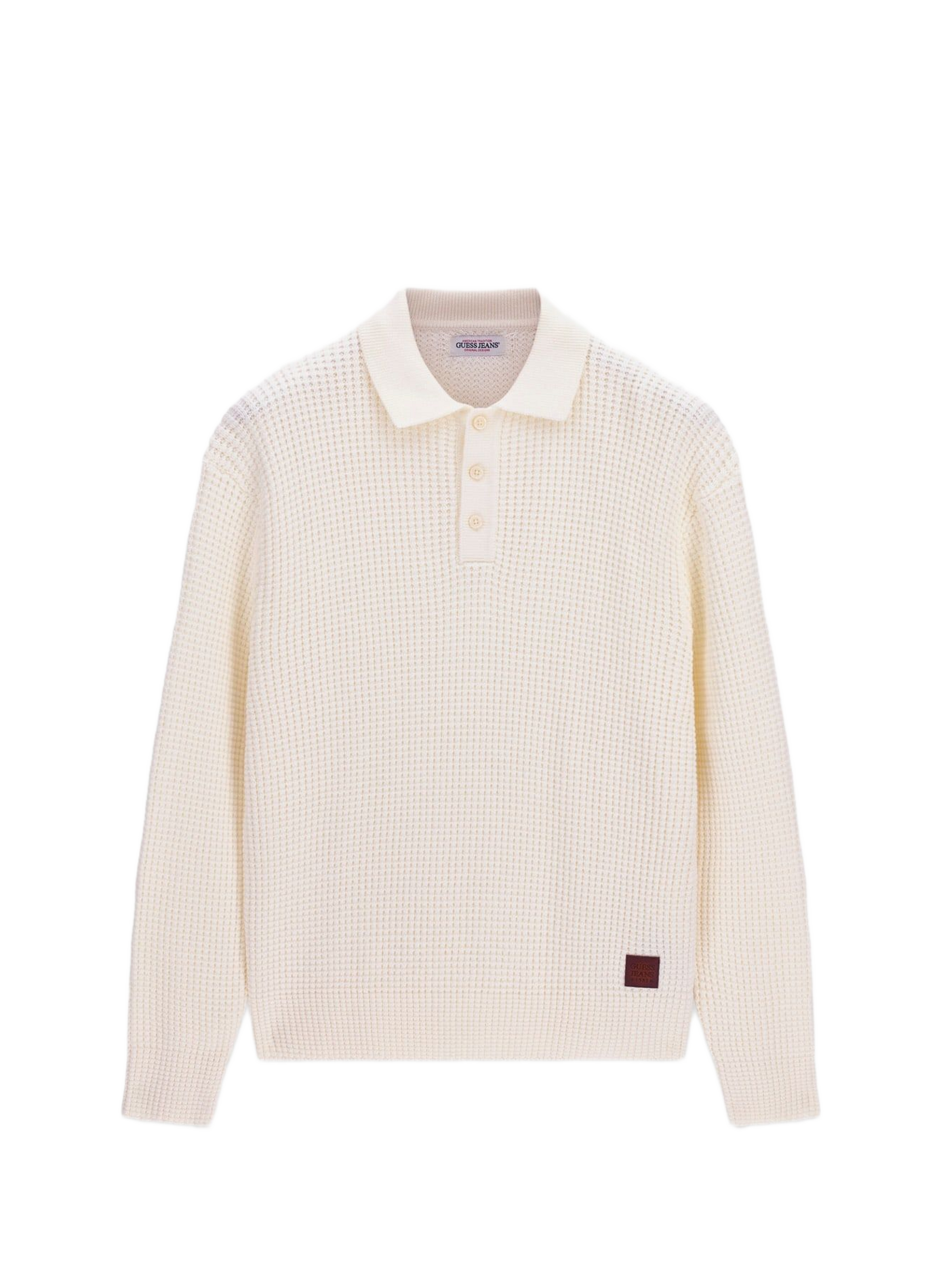 Straight fit cotton polo shirt GUESS White