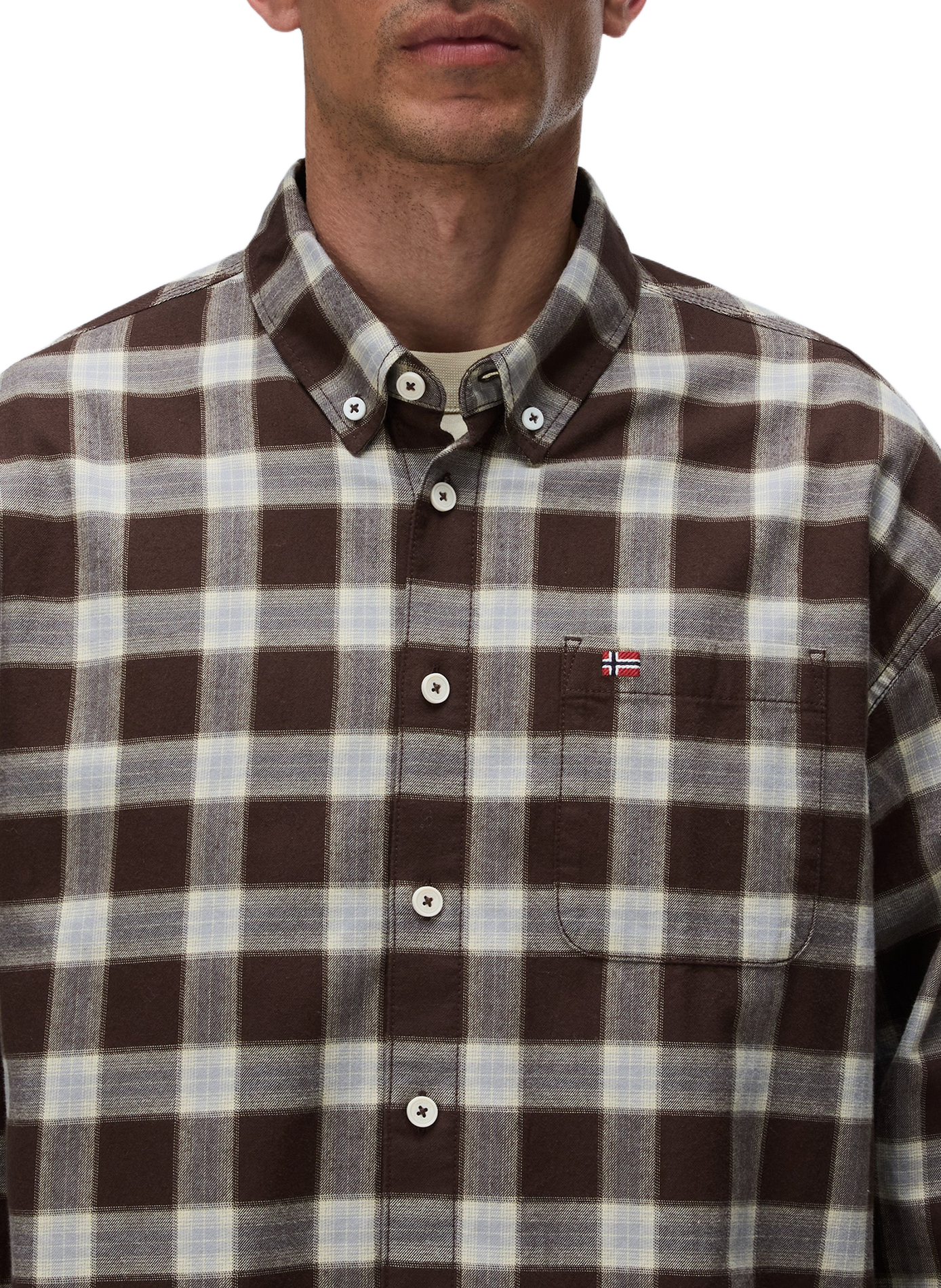 Straight cotton check shirt NAPAPIJRI Multicolour