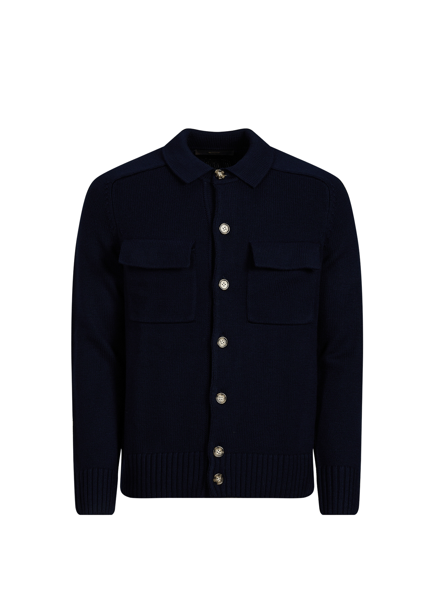 Button-front wool cardigan WINDSOR Blue