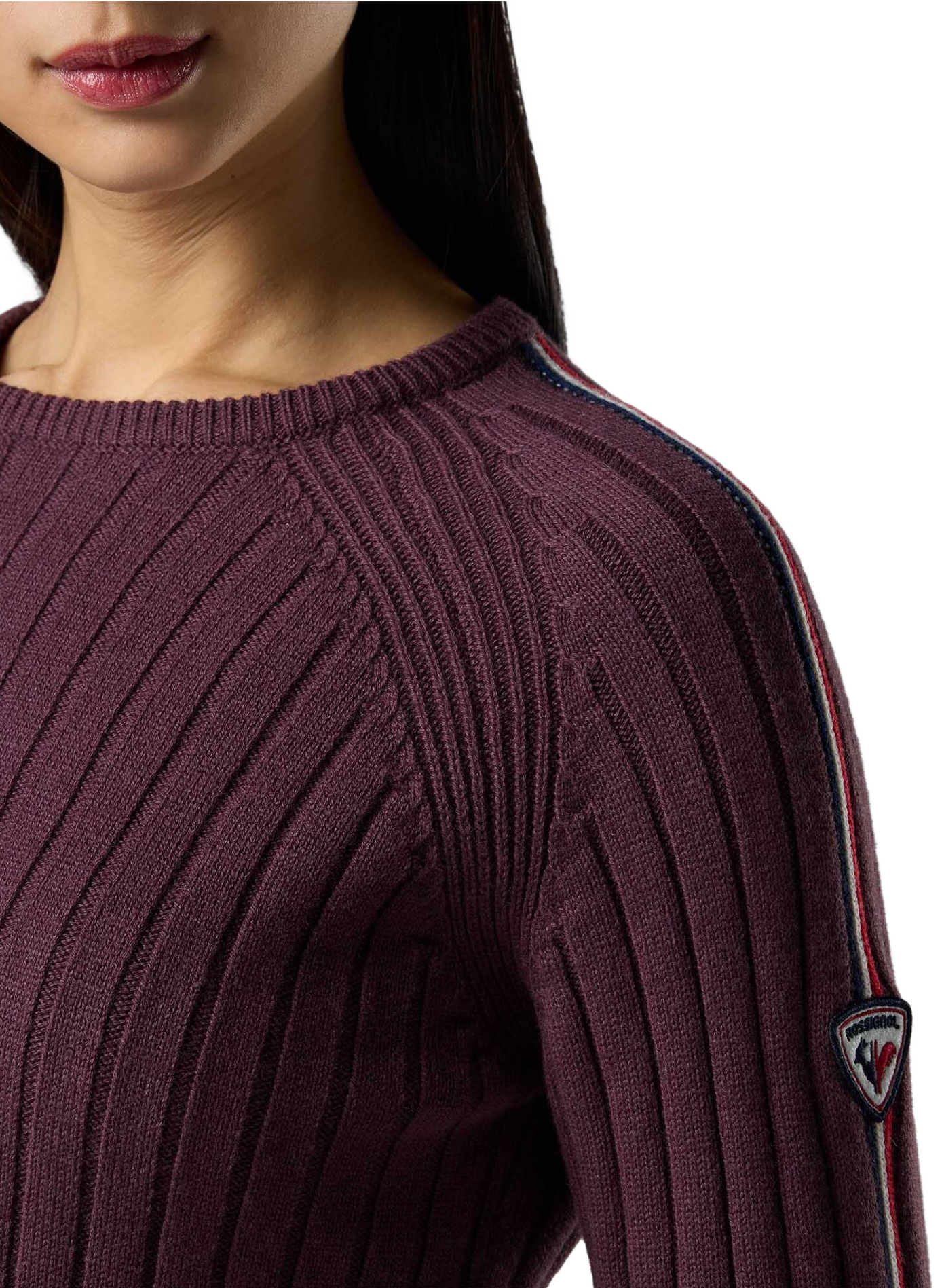 Figurbetonter Corbyr Pullover aus Wolle und Baumwolle ROSSIGNOL Schwarz