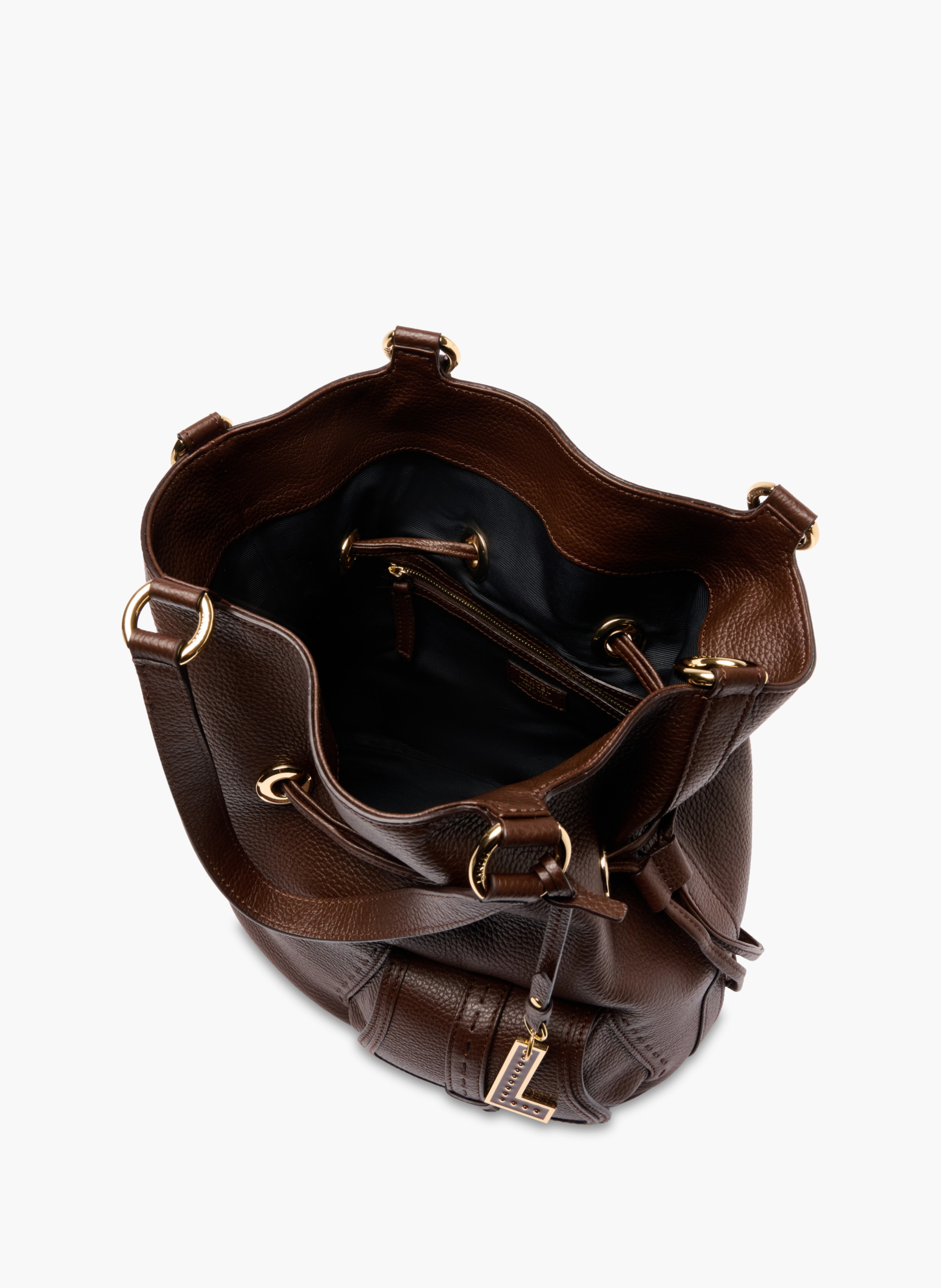 Handtas m eerste flirt van Lancel in leer. LANCEL Bruin
