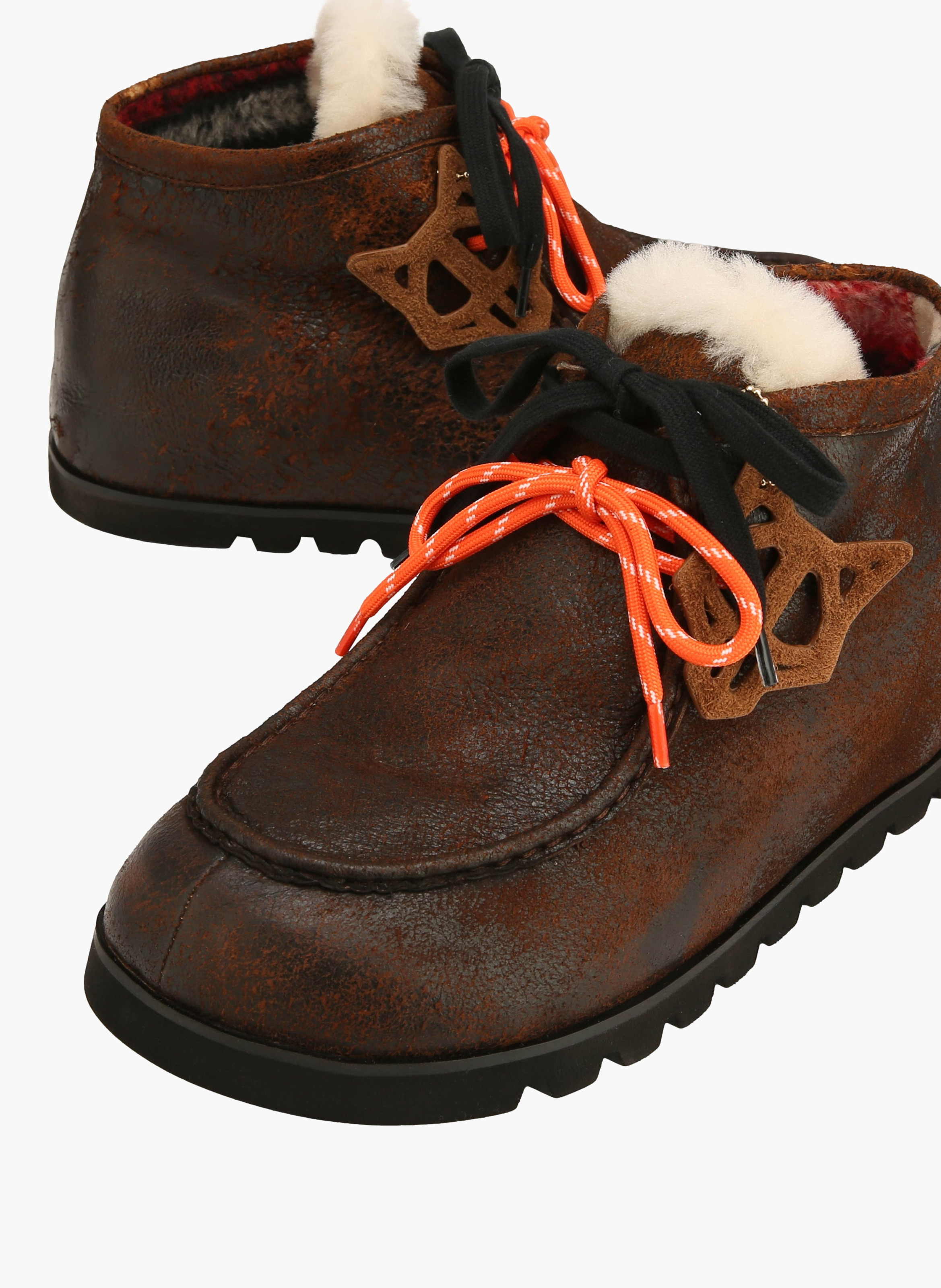 Bottines the madness en cuir vieilli NAKED WOLFE Marron