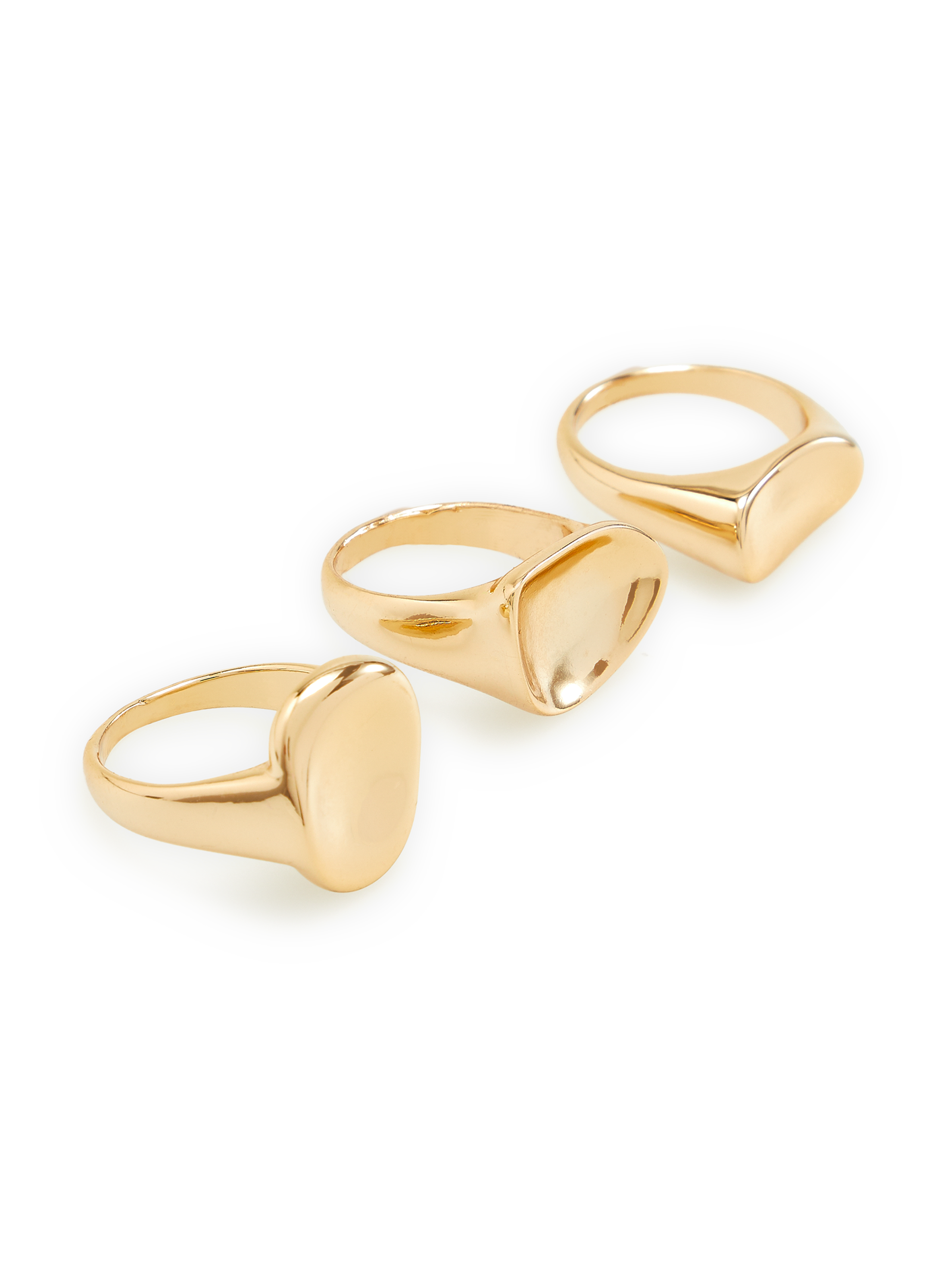 Set of three rings AU PRINTEMPS PARIS Golden