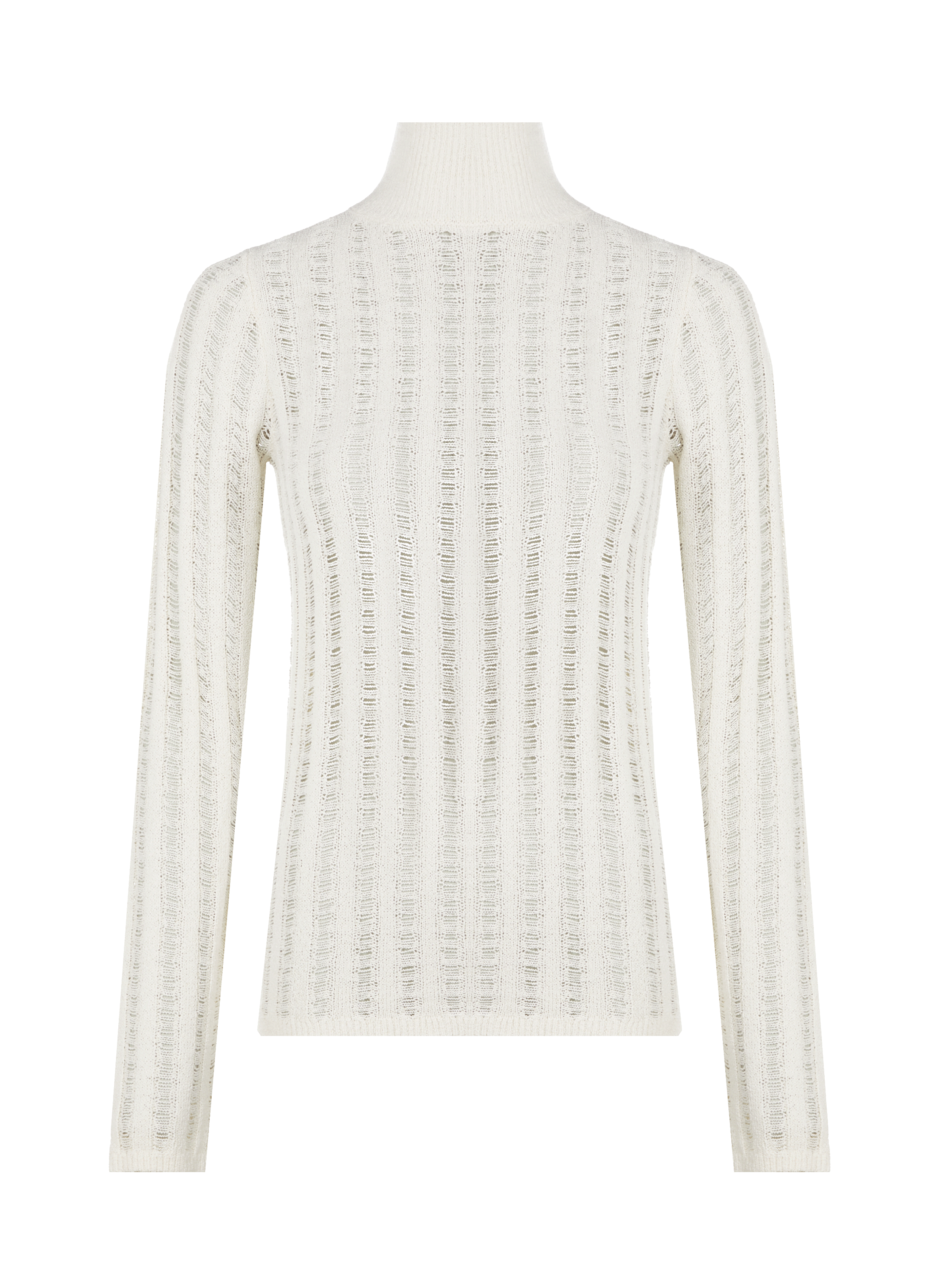 Pull ajourée en soie