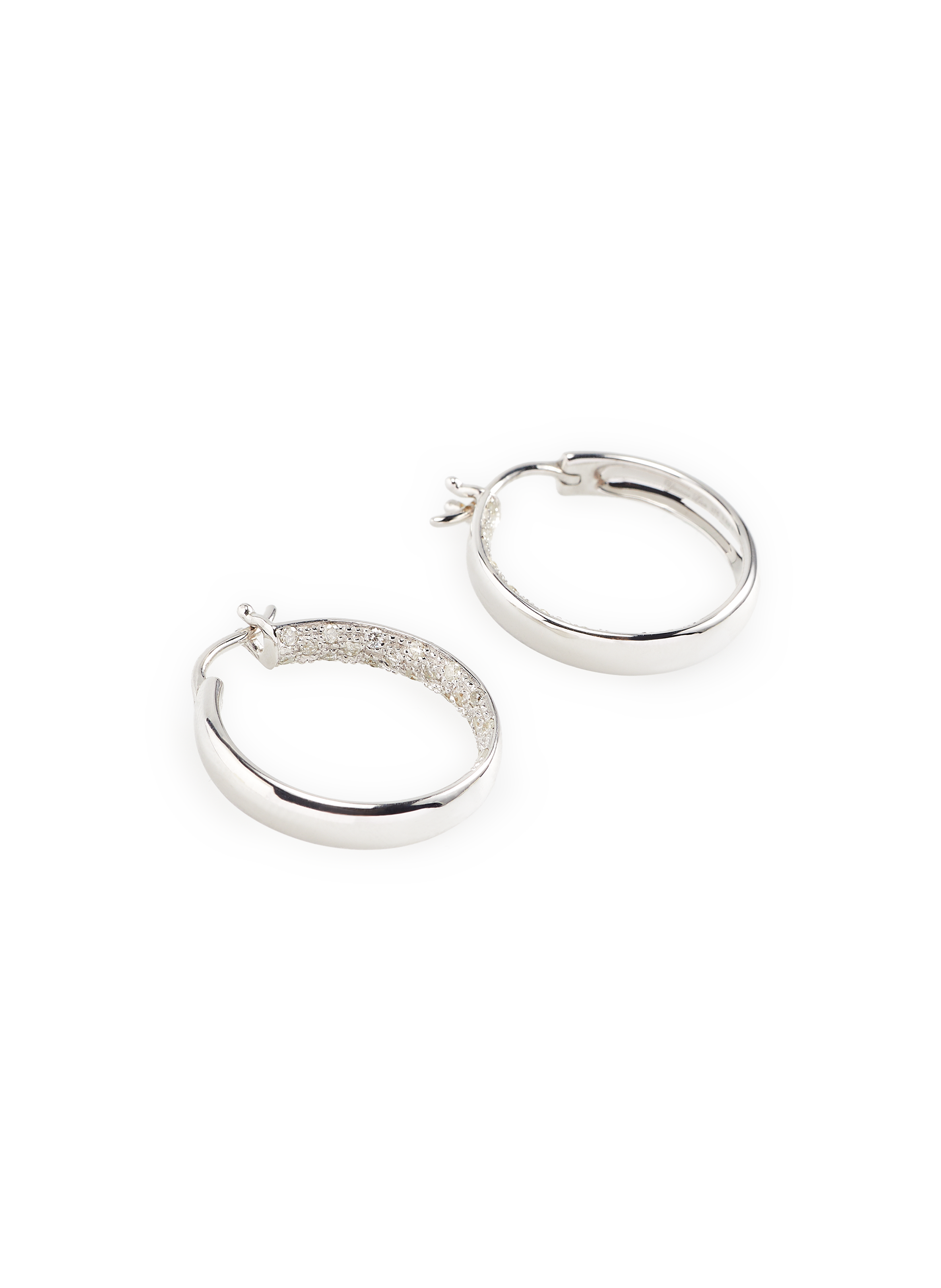 Boucle d&#039;oreille en Or blanc YVONNE LÉON Argent