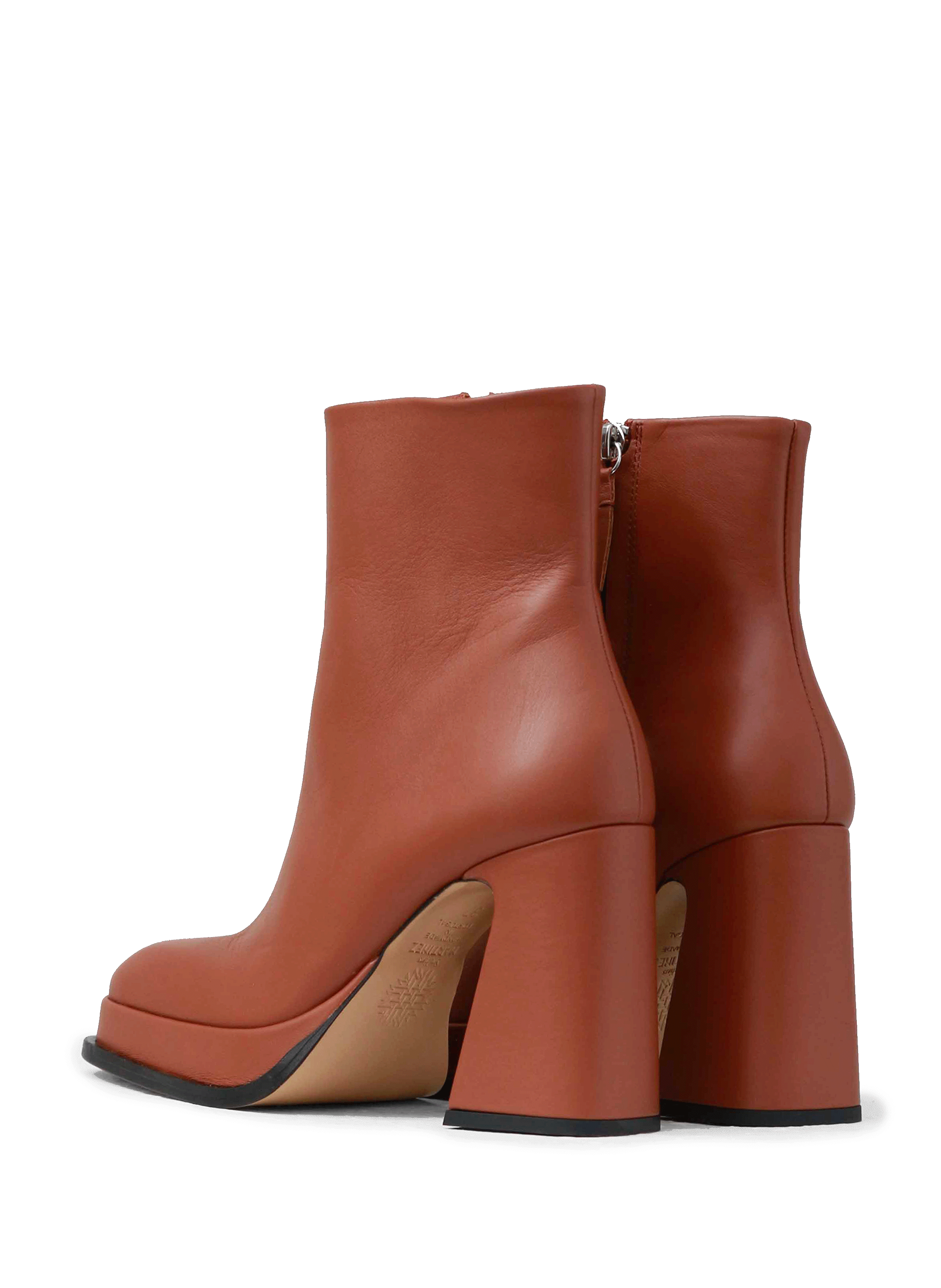 Chueca leather ankle boots SOULIERS MARTINEZ Brown
