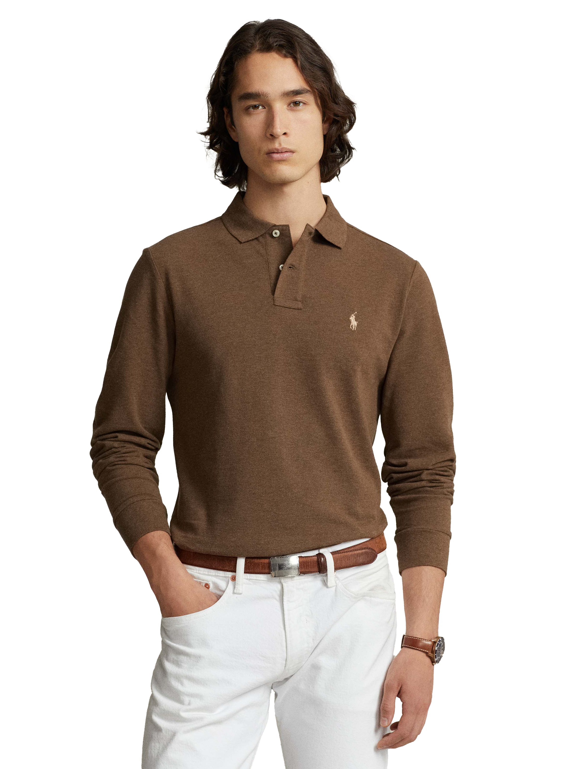 POLO RALPH LAUREN Polo en coton Marron