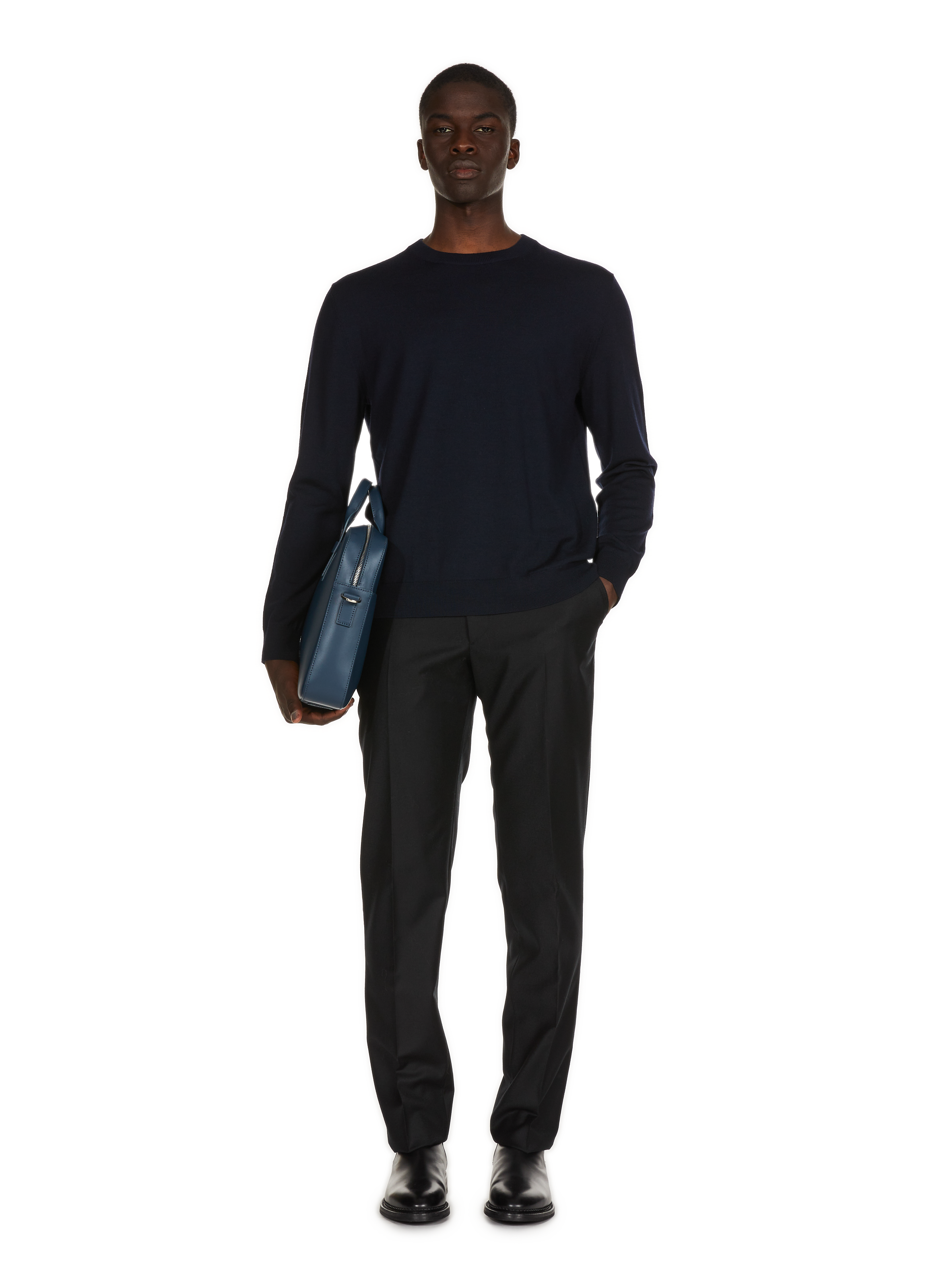 Pantalon Etto en laine  SAISON 1865 Noir