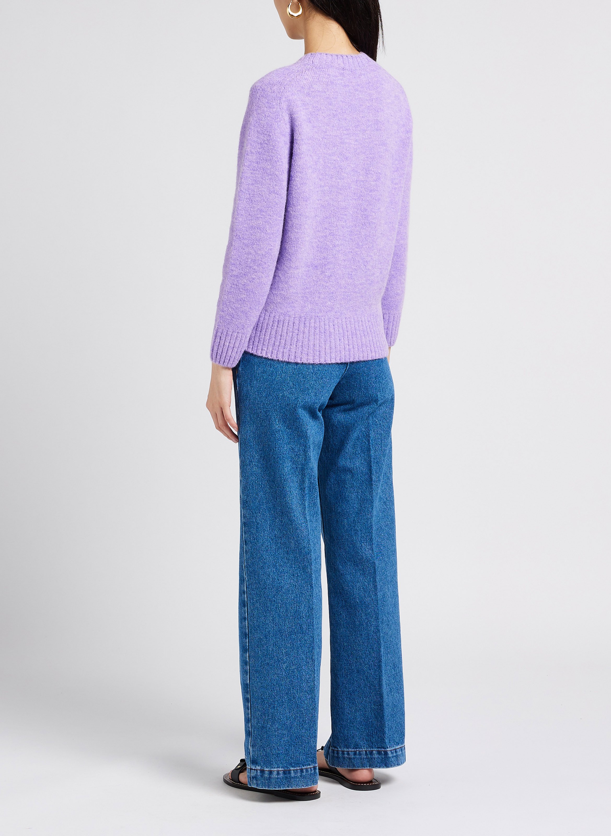 Jean boot-cut en coton california SOEUR Bleu