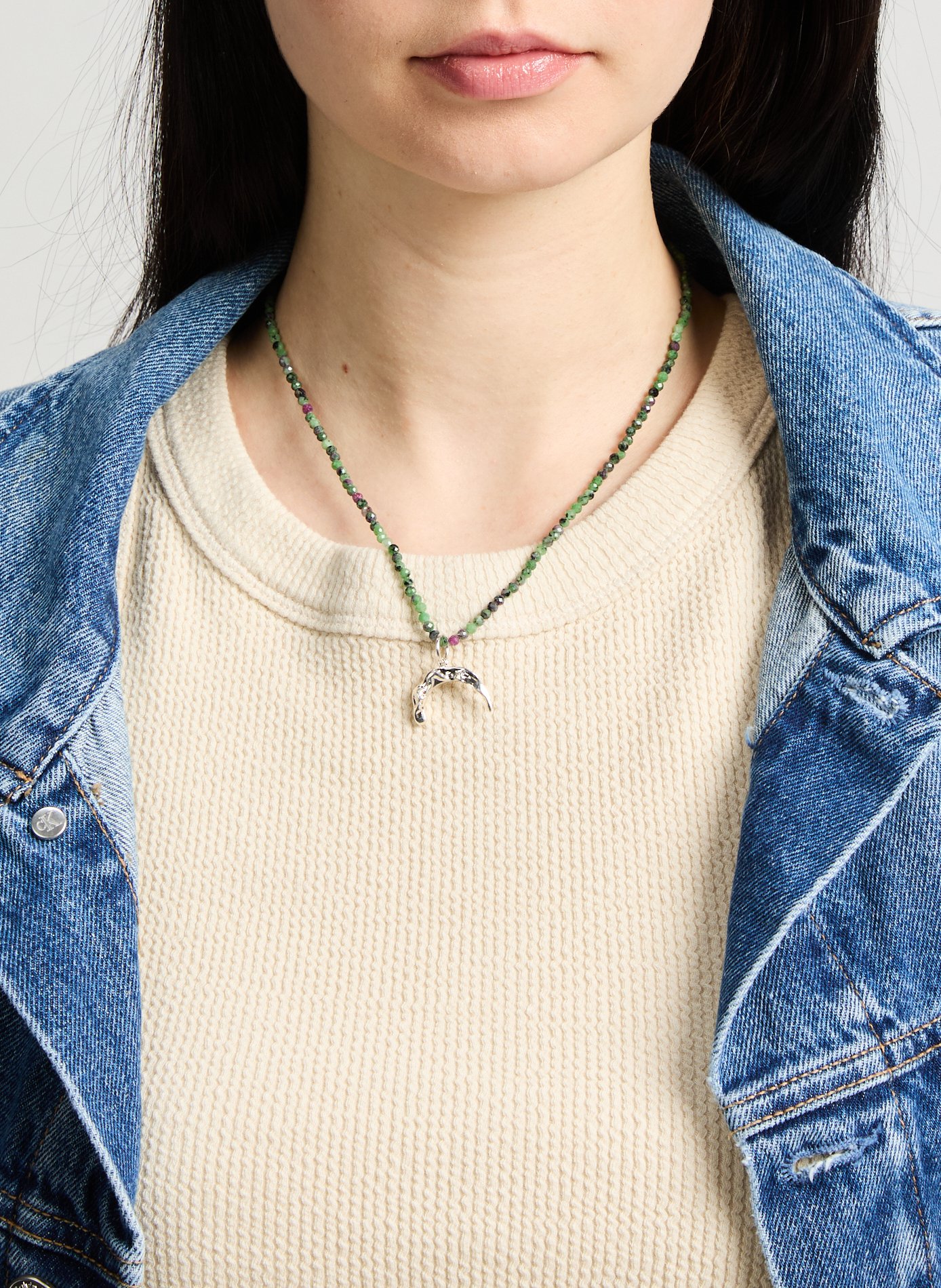 Collier Melies Tusk Rubyzoesite HERMINA ATHENS Vert