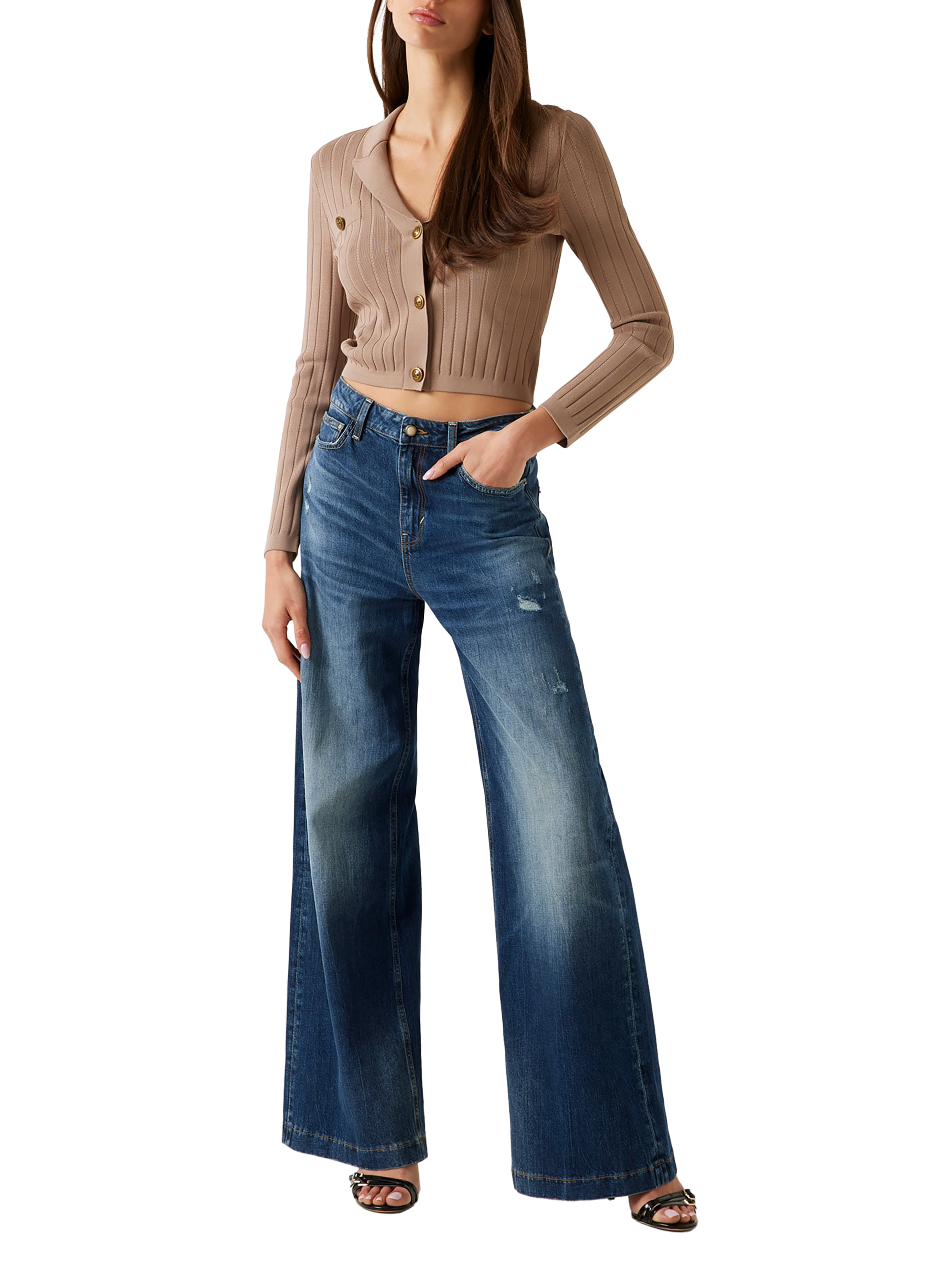 Black knit top - The Spy Uniform GUESS Brown