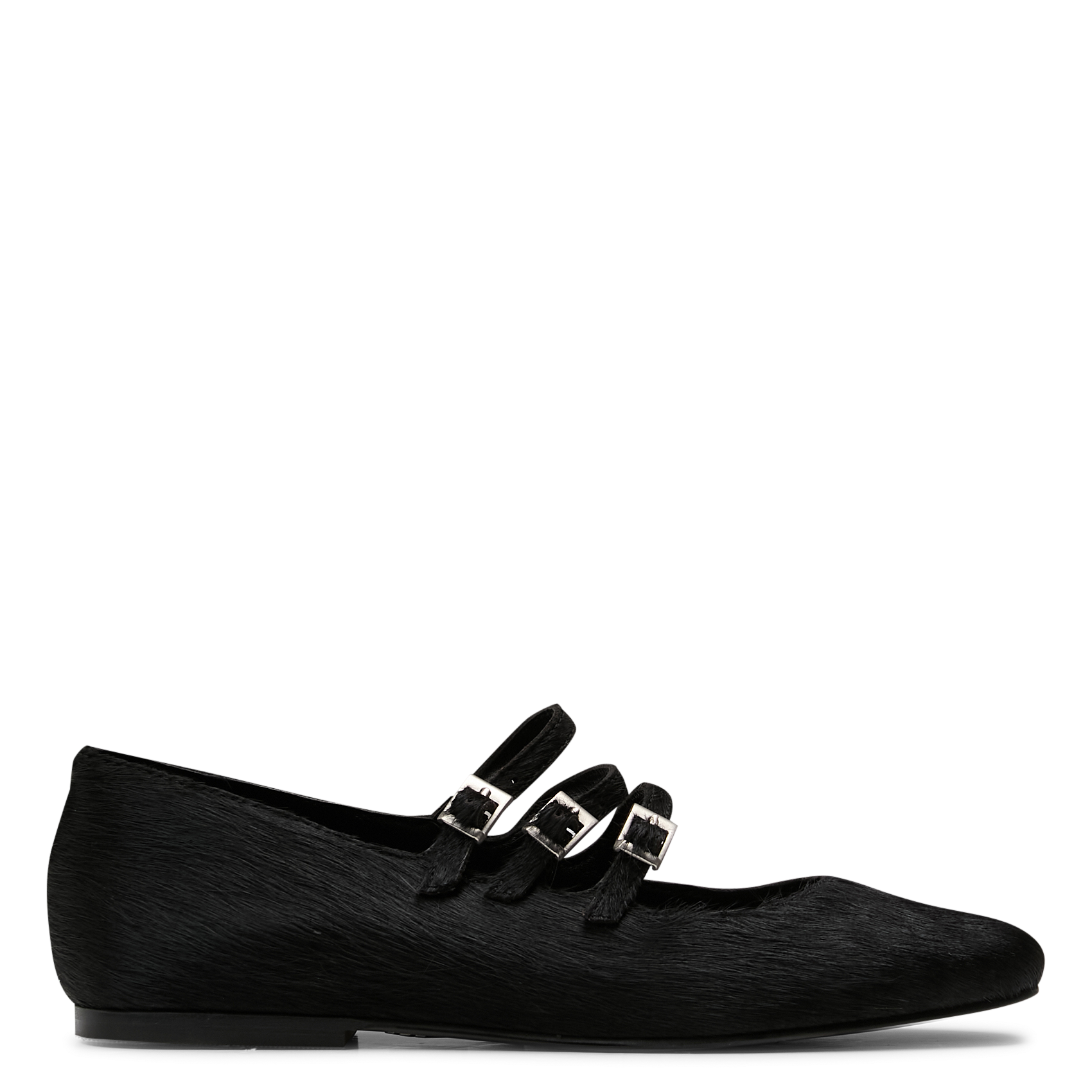 Ballerines en fausse fourrure IKKS Noir
