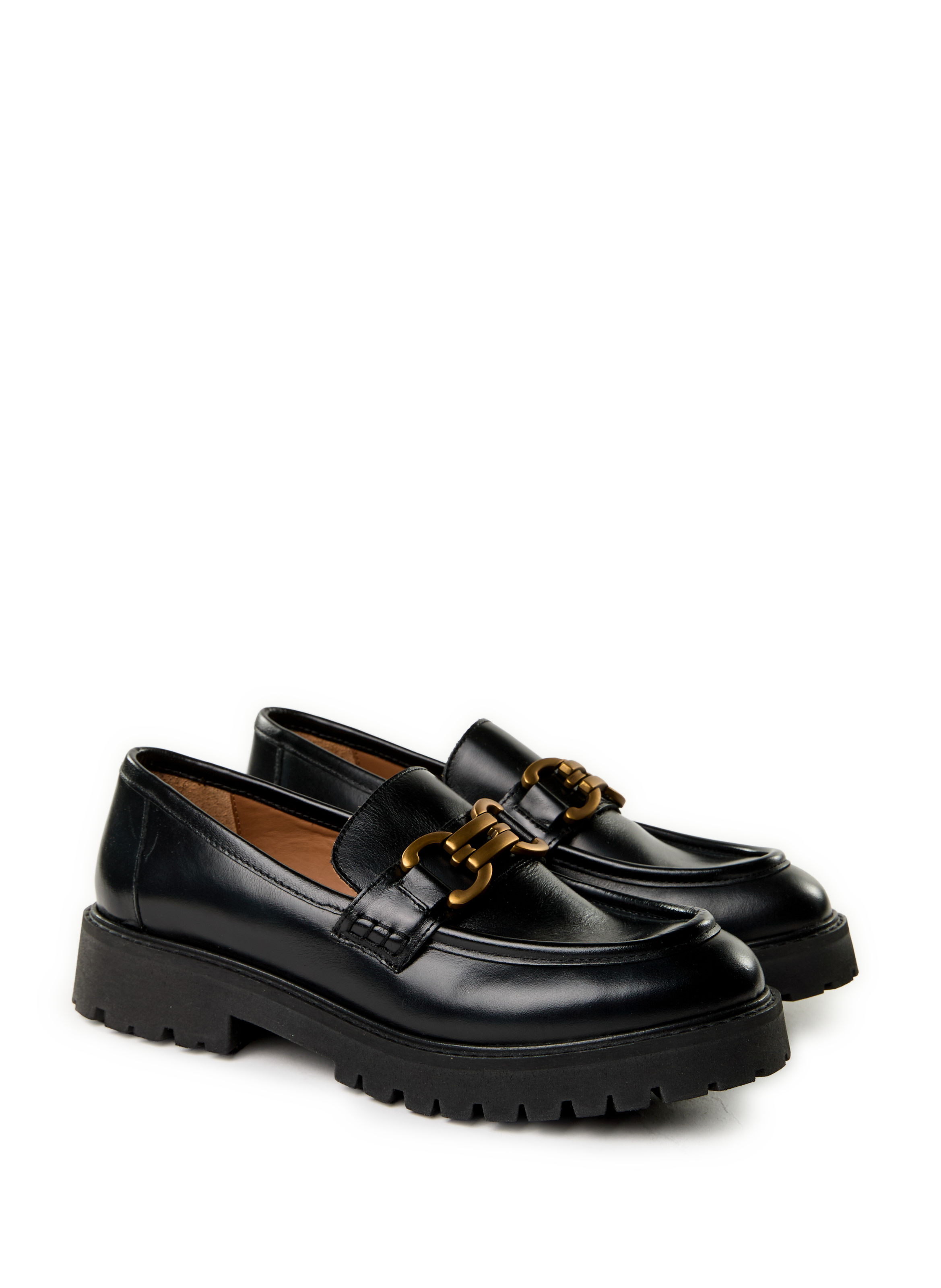 Naomy leather moccasins MAISON TOUFET Black