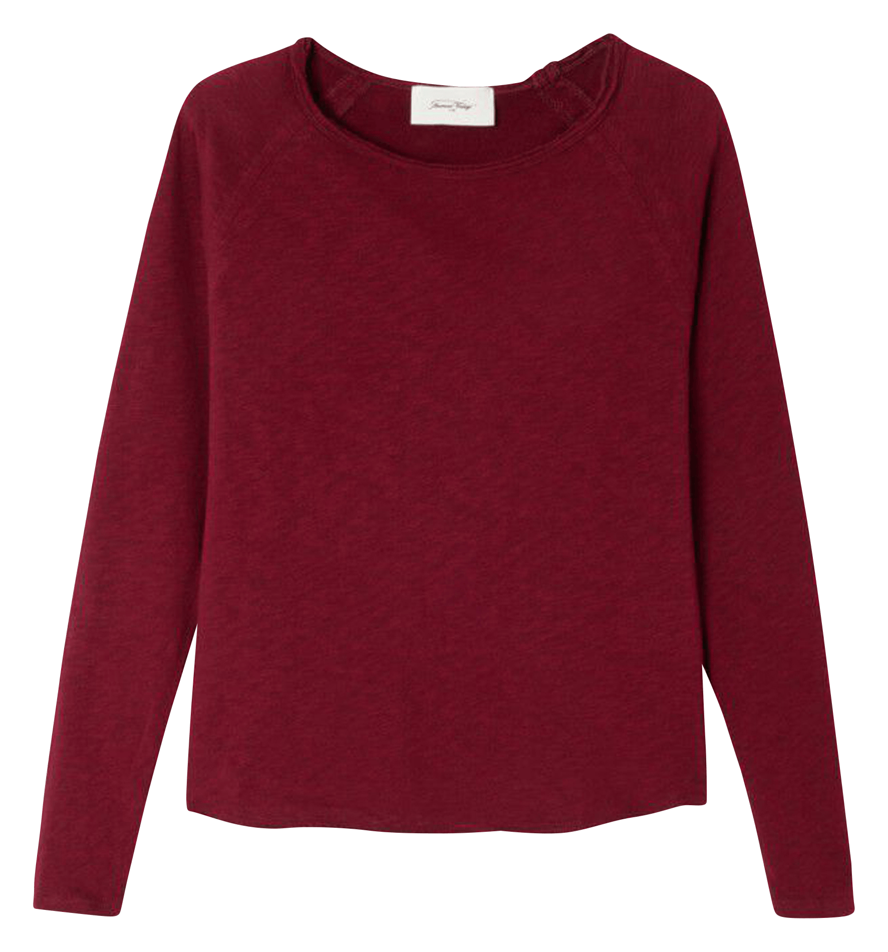 Tee-shirt droit col rond en coton sonoma AMERICAN VINTAGE Rouge