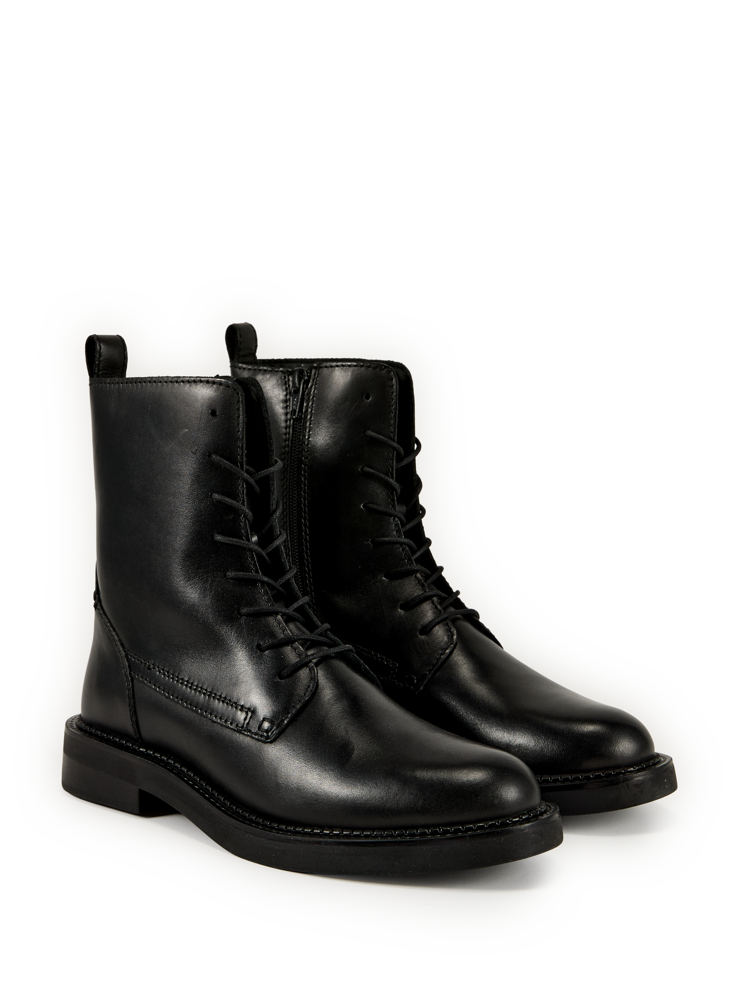 Ankle boots with silver tips GEOX Black