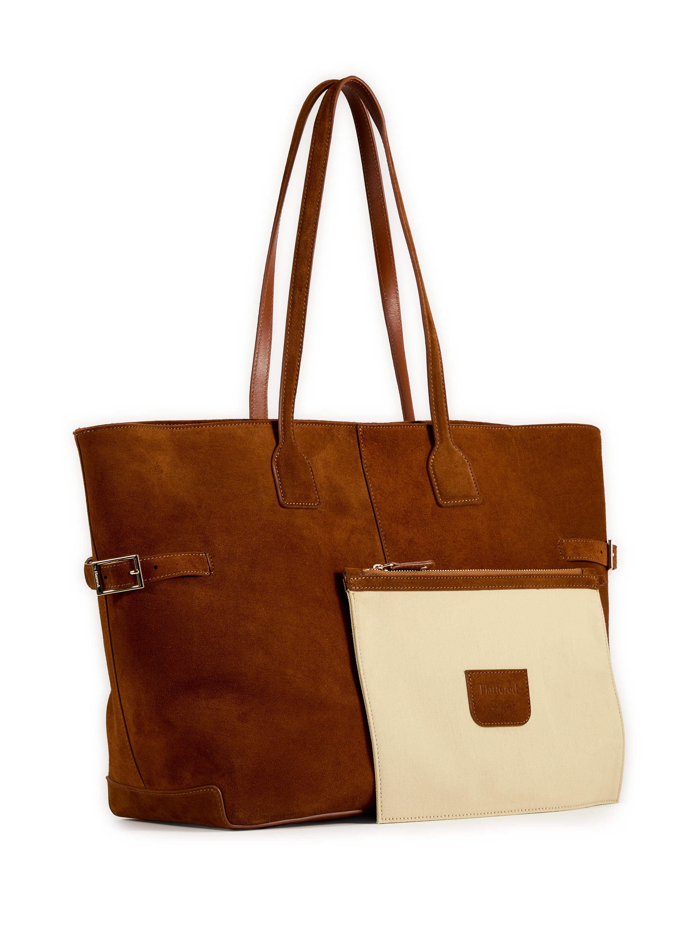 Sac fourre-tout Lesley en cuir FLATTERED Marron