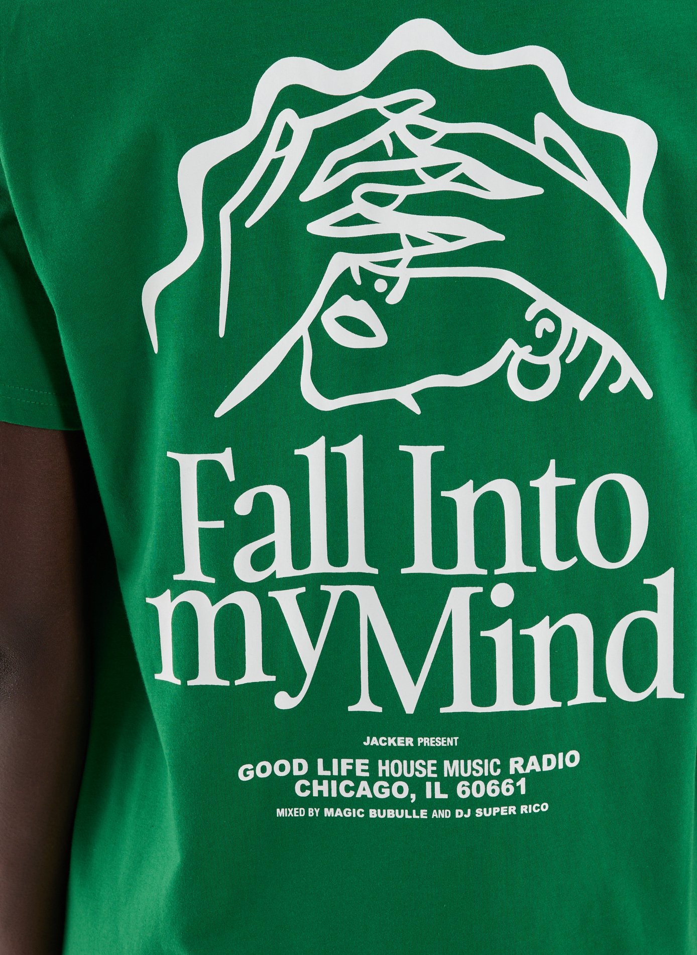 T-shirt en coton JACKER. Vert