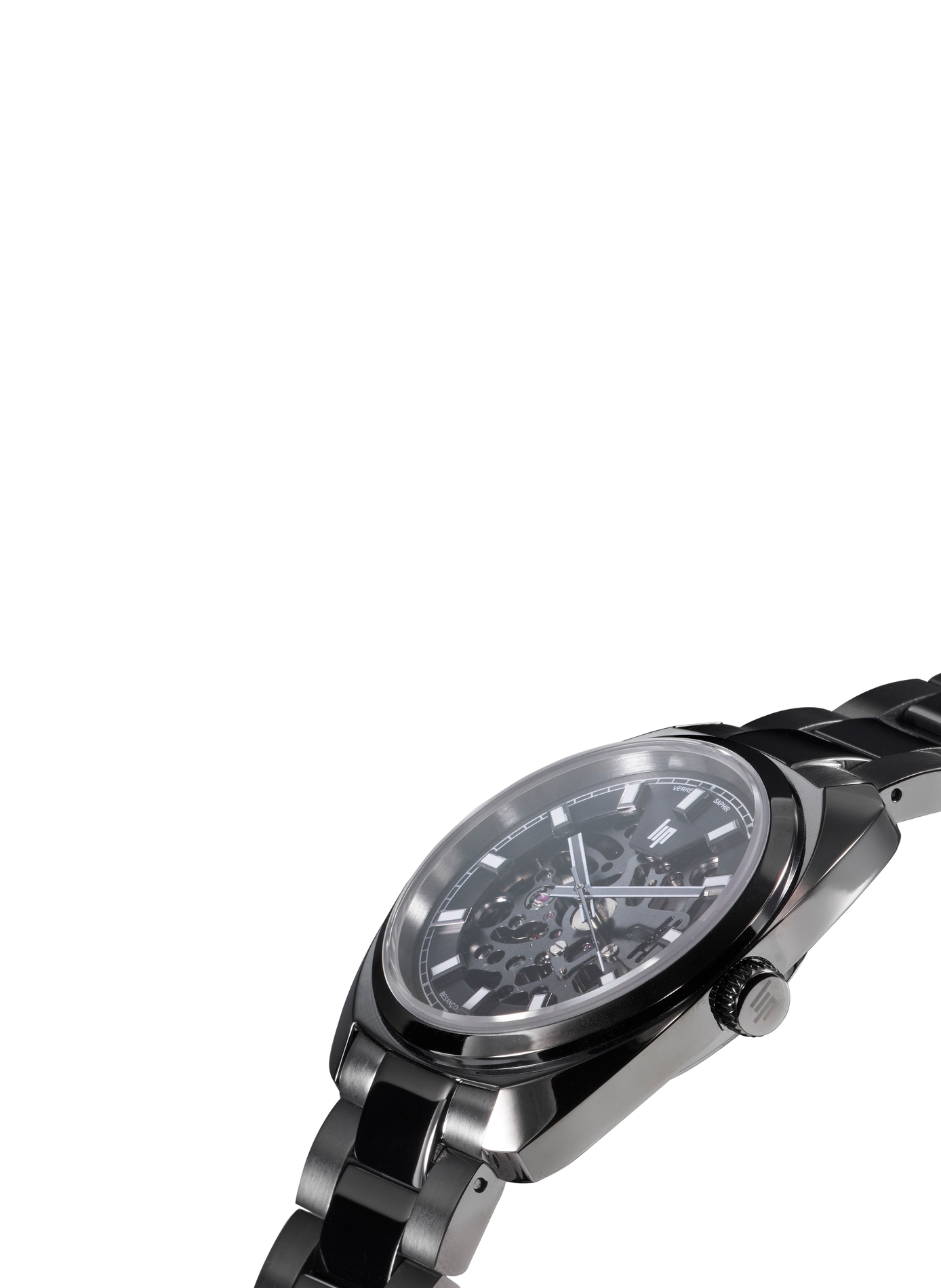 Montre automatique en acier inoxydable LIP Noir