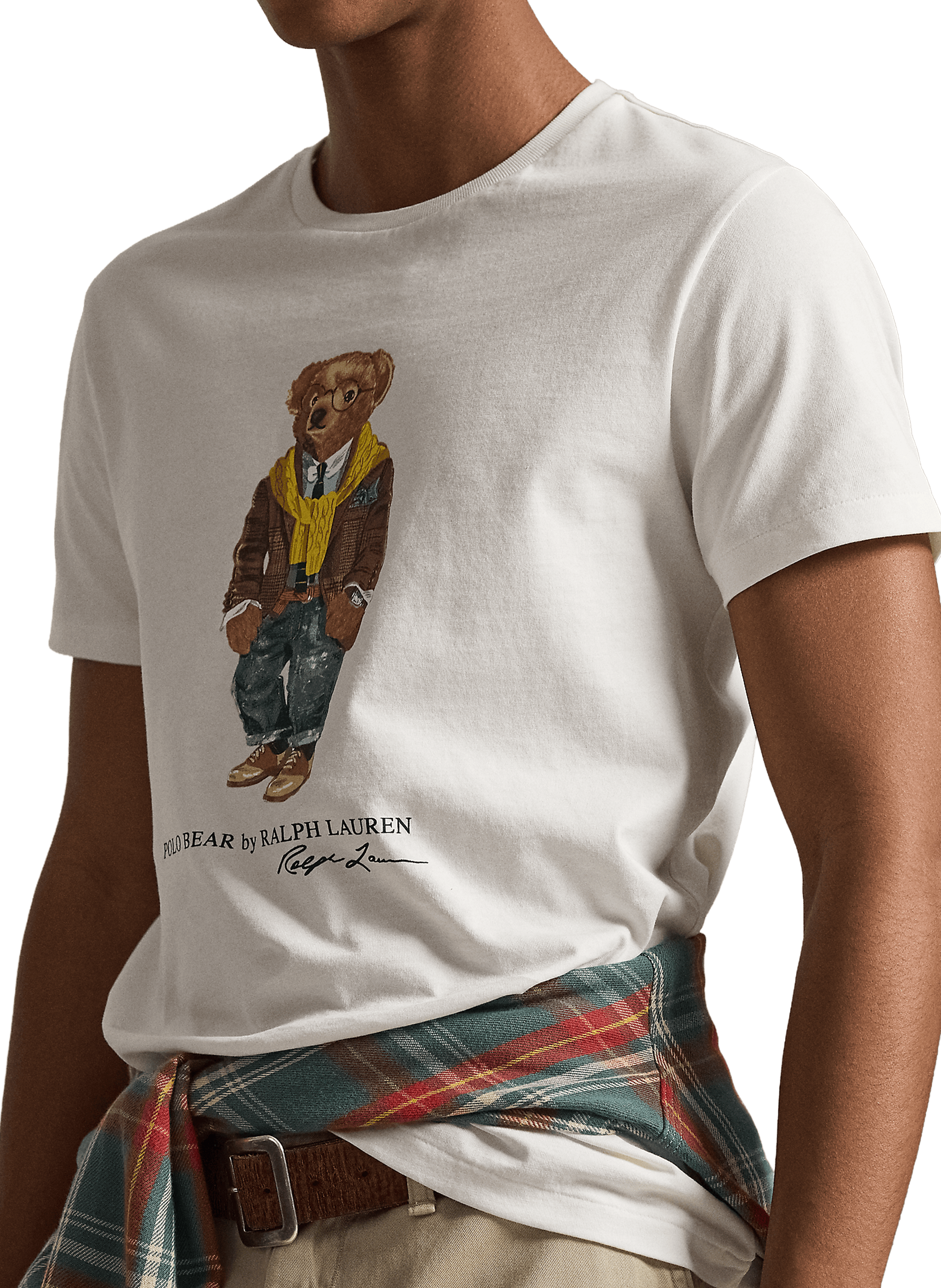 Tee shirt imprimé en coton POLO RALPH LAUREN Blanc