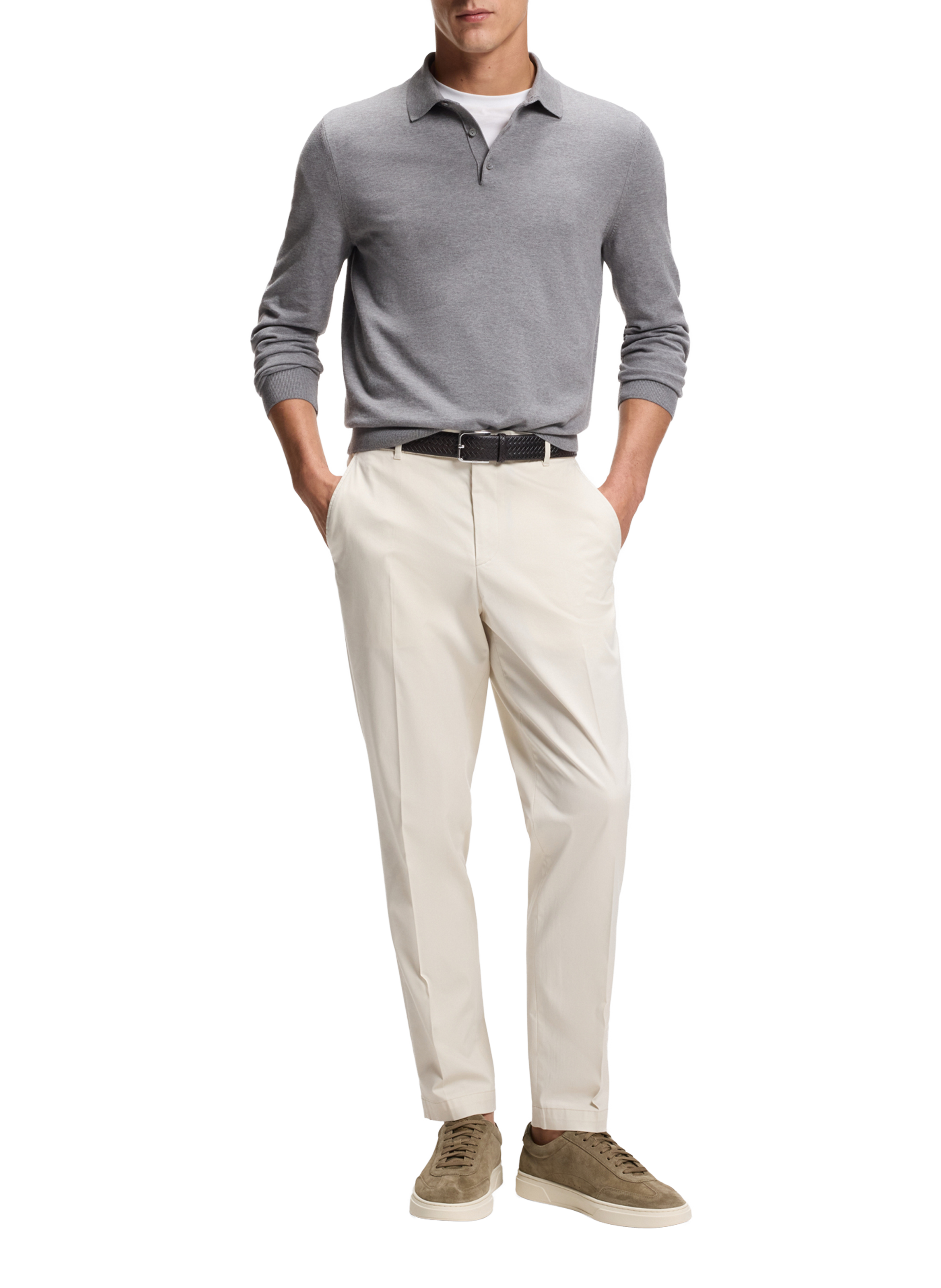 Baskets basses en cuir suédé HUGO BOSS Marron