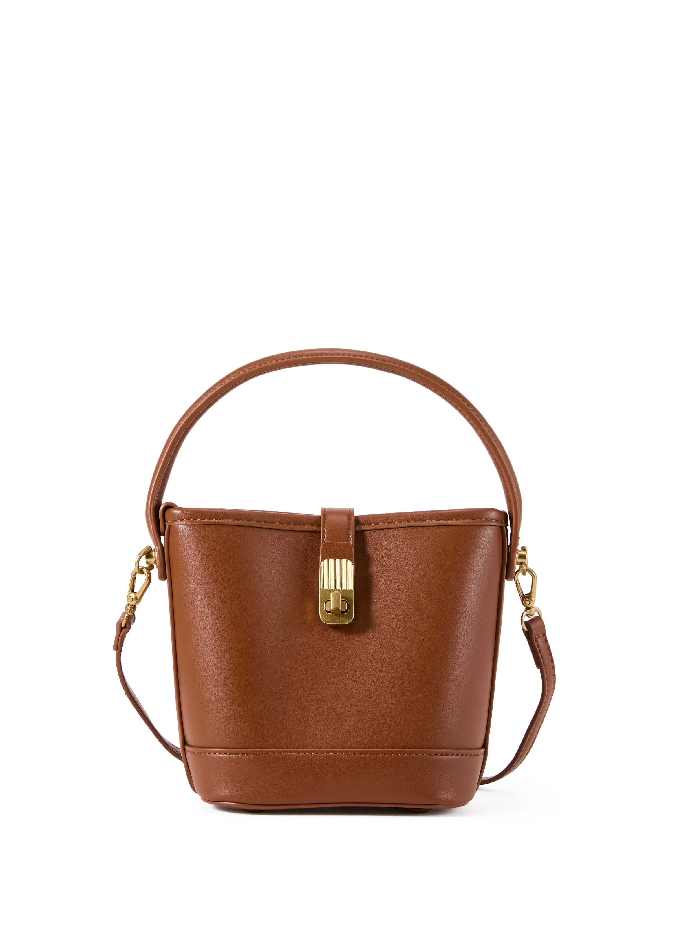 Small bucket shoulder bag AU PRINTEMPS PARIS Brown