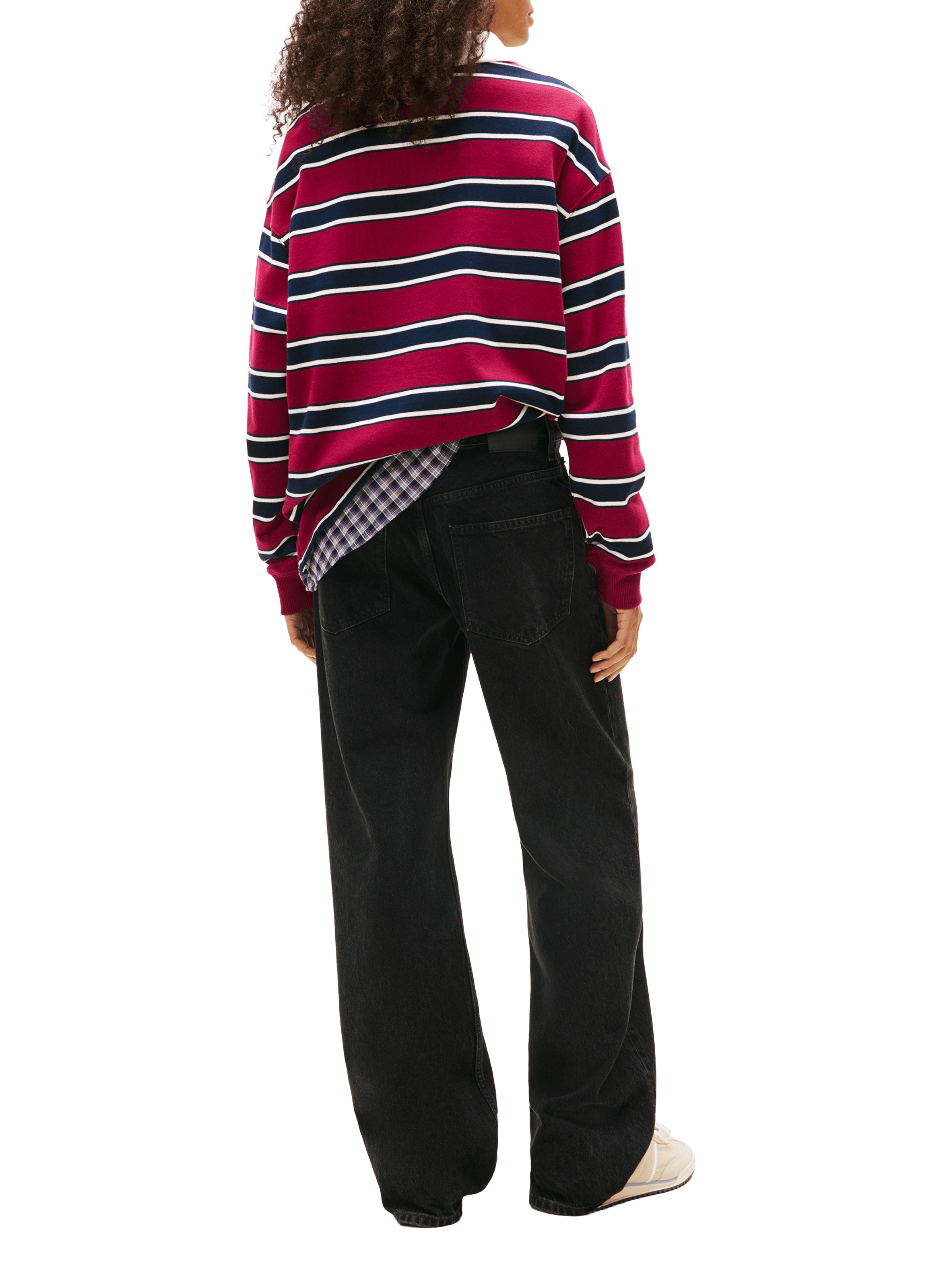 Jean ample en coton mélangé TOMMY HILFIGER Noir